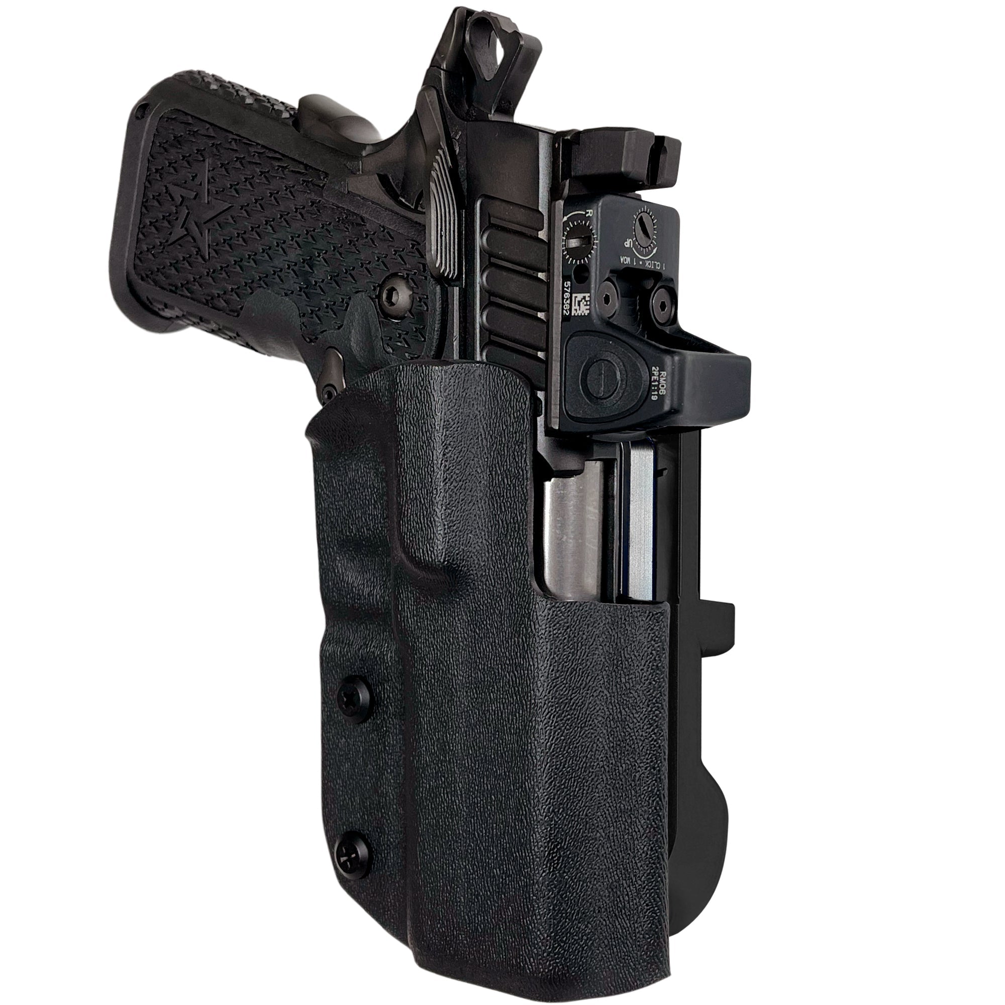 Staccato C2 IDPA Quick Mount Holster with Black Belt Attachment, Black Holster Shell