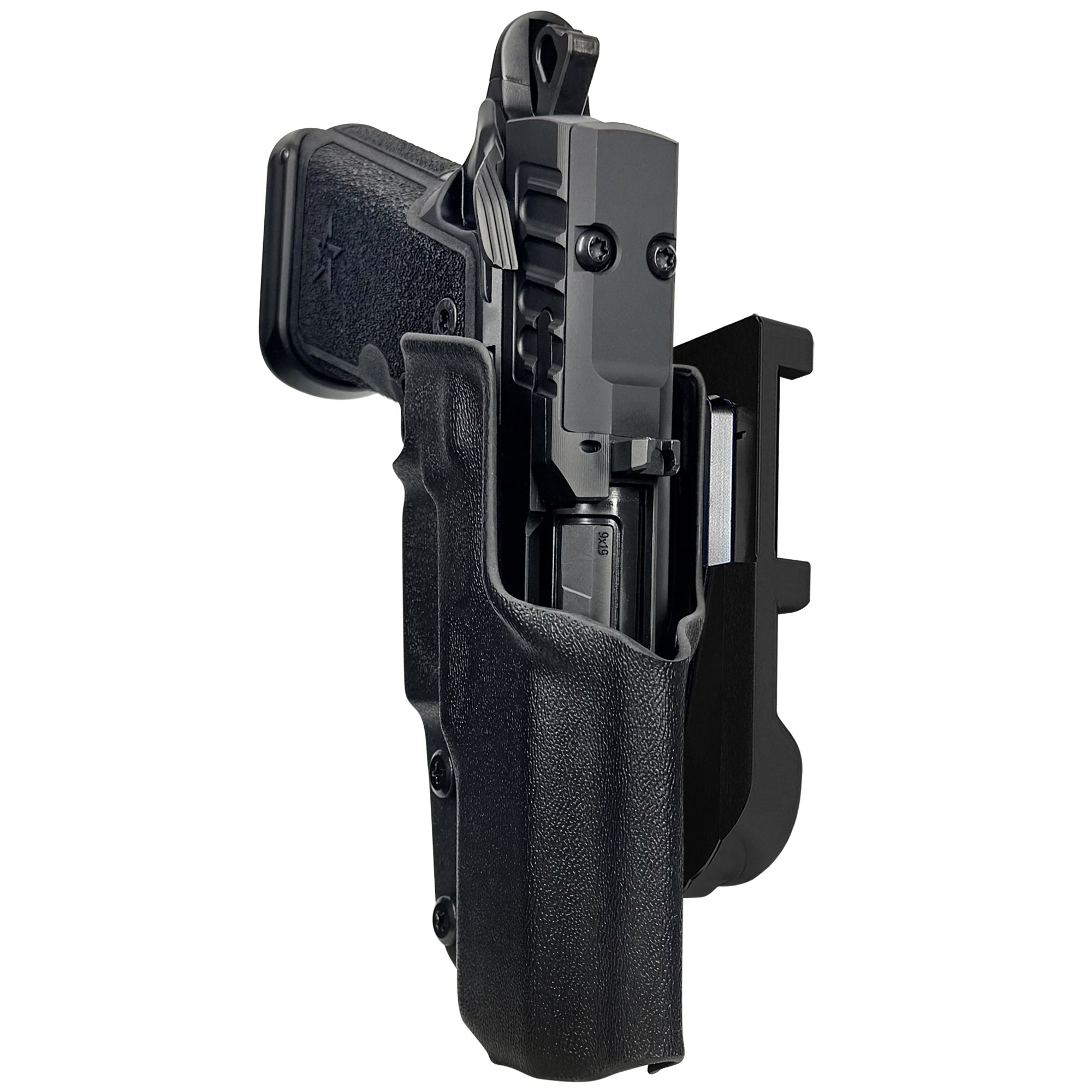 Staccato HD C4X IDPA Quick Mount Holster with Black Belt Attachment, Black Holster Shell