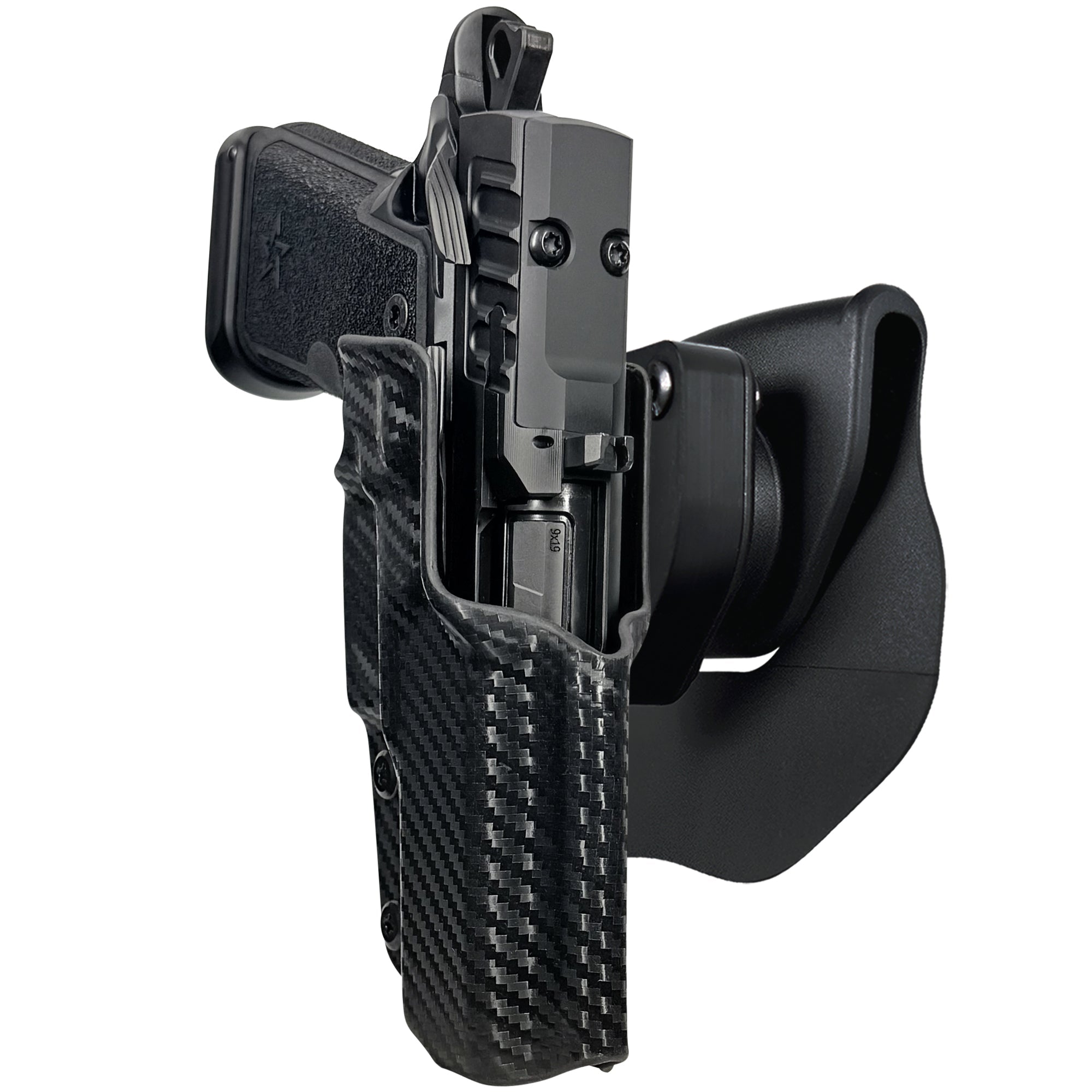 Staccato HD C4X OWB Quick Release Paddle Holster in Carbon Fiber