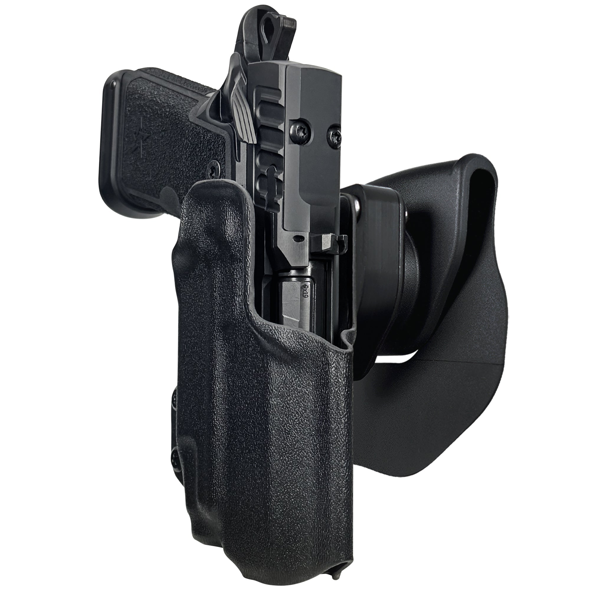 HD C4X TLR-7X OWB Quick Release Paddle Holster in Black