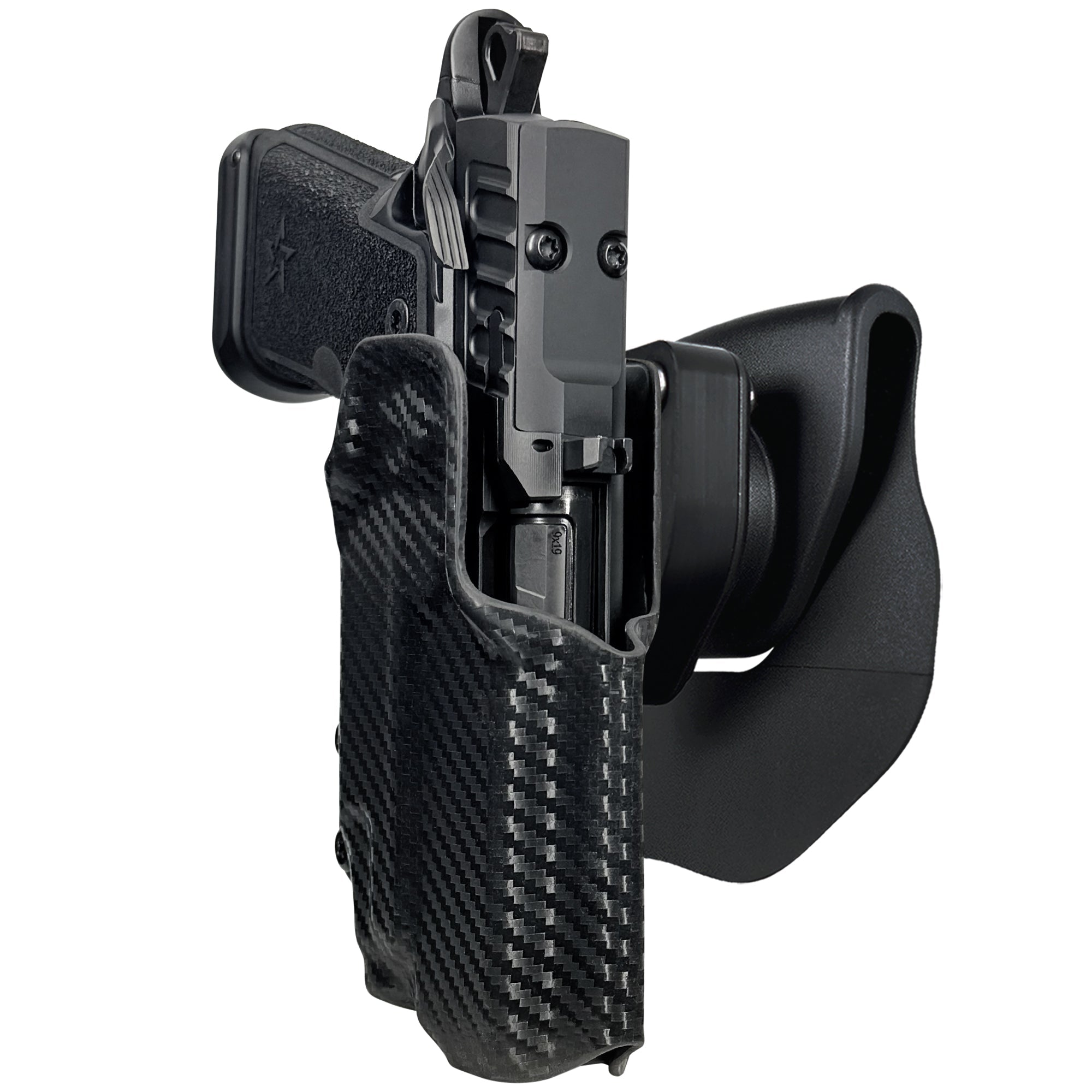 HD C4X TLR-7X OWB Quick Release Paddle Holster in Carbon Fiber