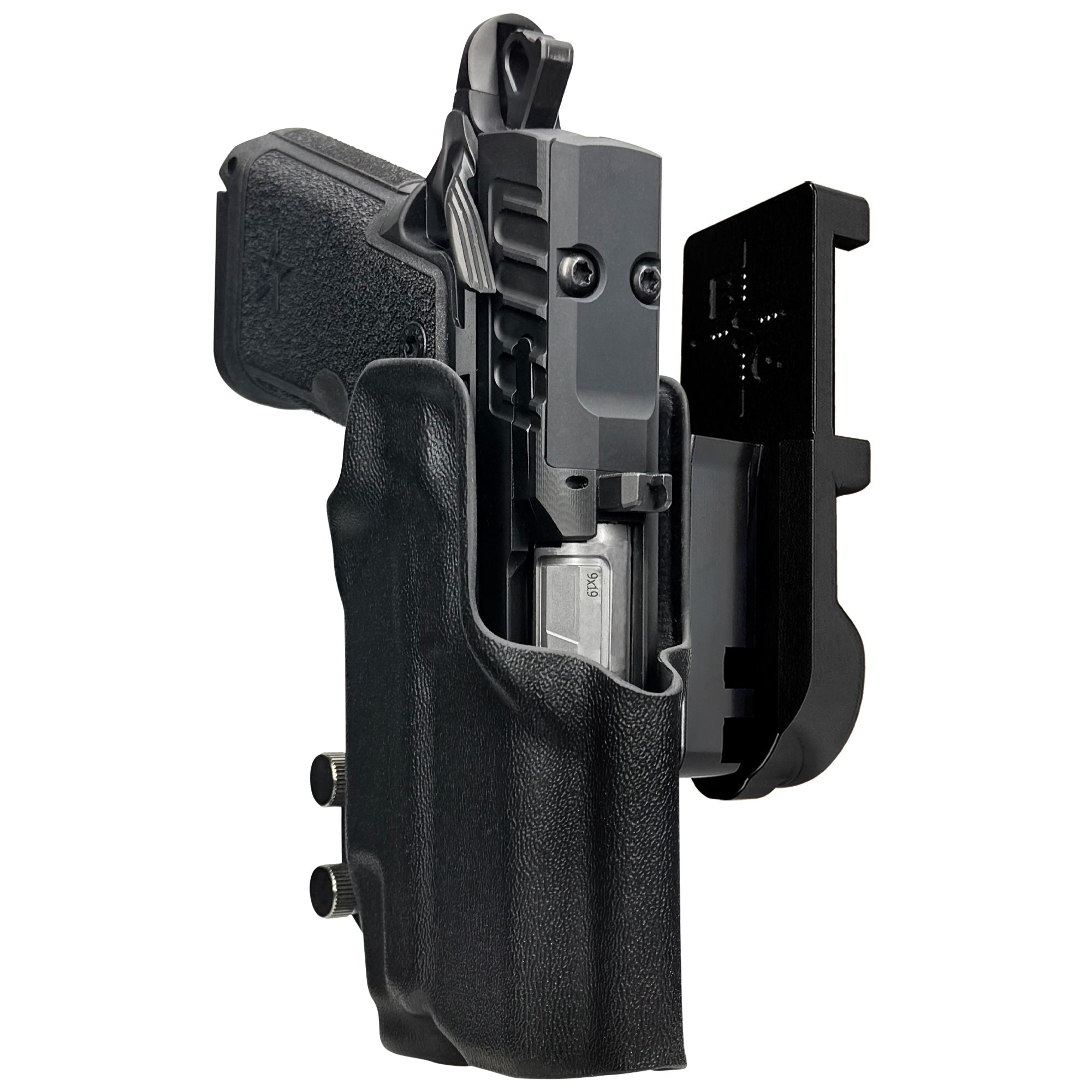 Staccato HD C3.6 TLR7X IPSC/USPA Quick Mount Holster with Black Belt Attachment, Black Holster Shell