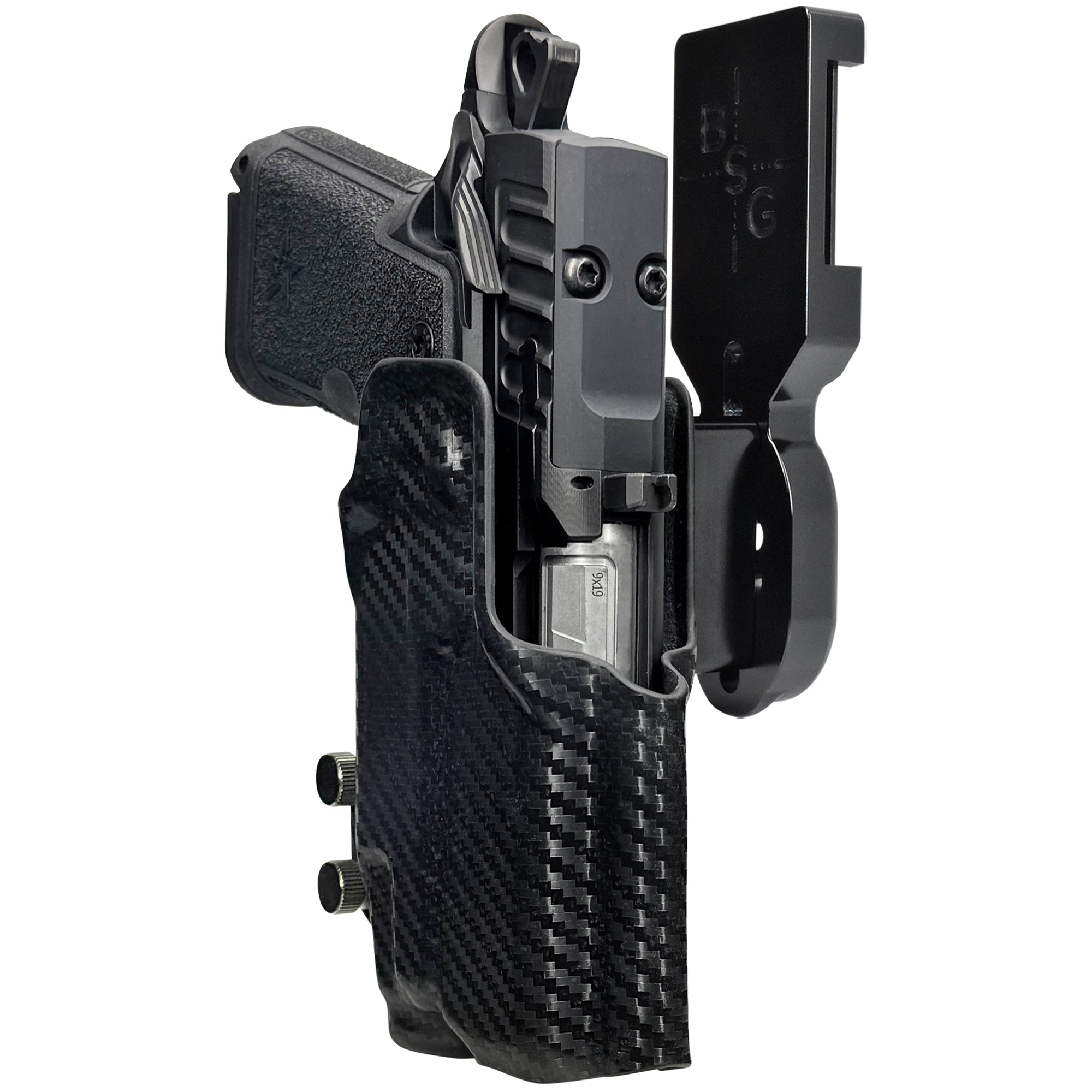 Staccato HD C3.6 TLR7X Pro Heavy Duty Competition Holster in Black / Carbon Fiber