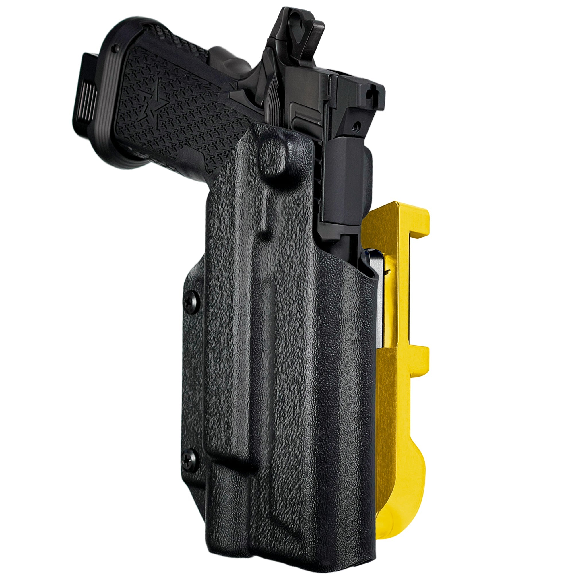 Staccato XC X300U-A IDPA Quick Mount Holster with 24K Gold Belt Attachment, Black Holster Shell