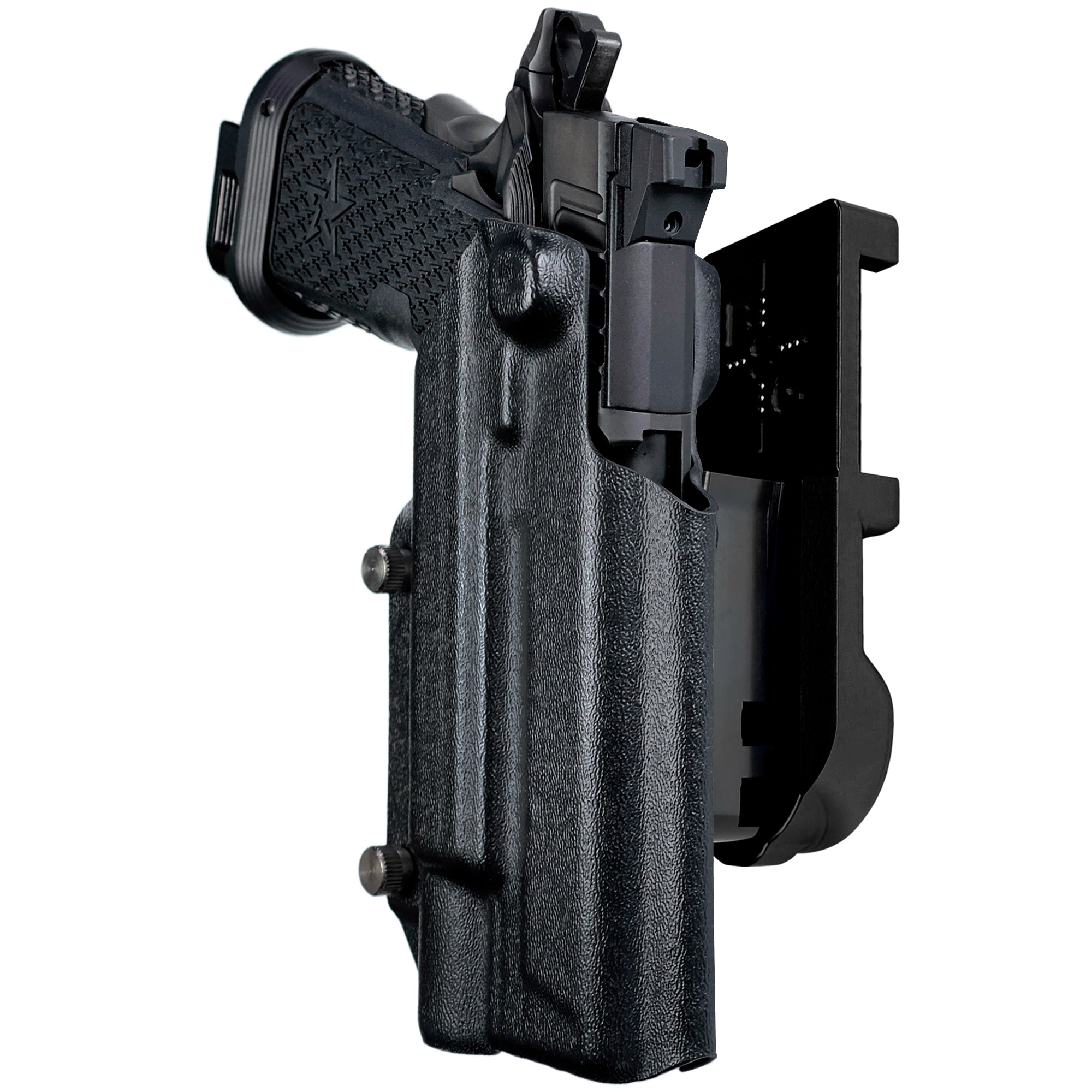 Staccato XC X300U-A IPSC/USPA Quick Mount Holster with Black Belt Attachment, Black Holster Shell