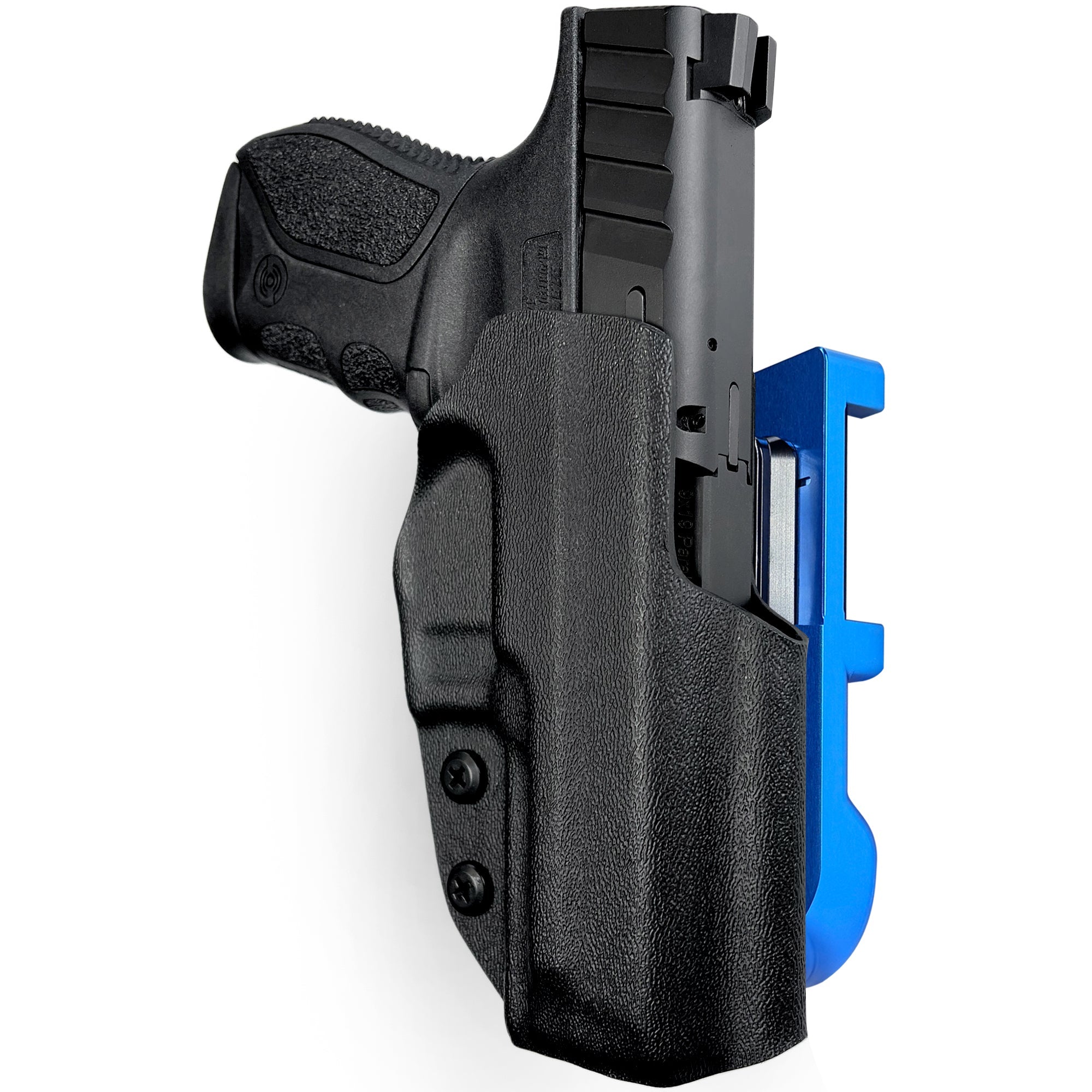 Stoeger STR-9 IDPA Quick Mount Holster with Blue Belt Attachment, Black Holster Shell