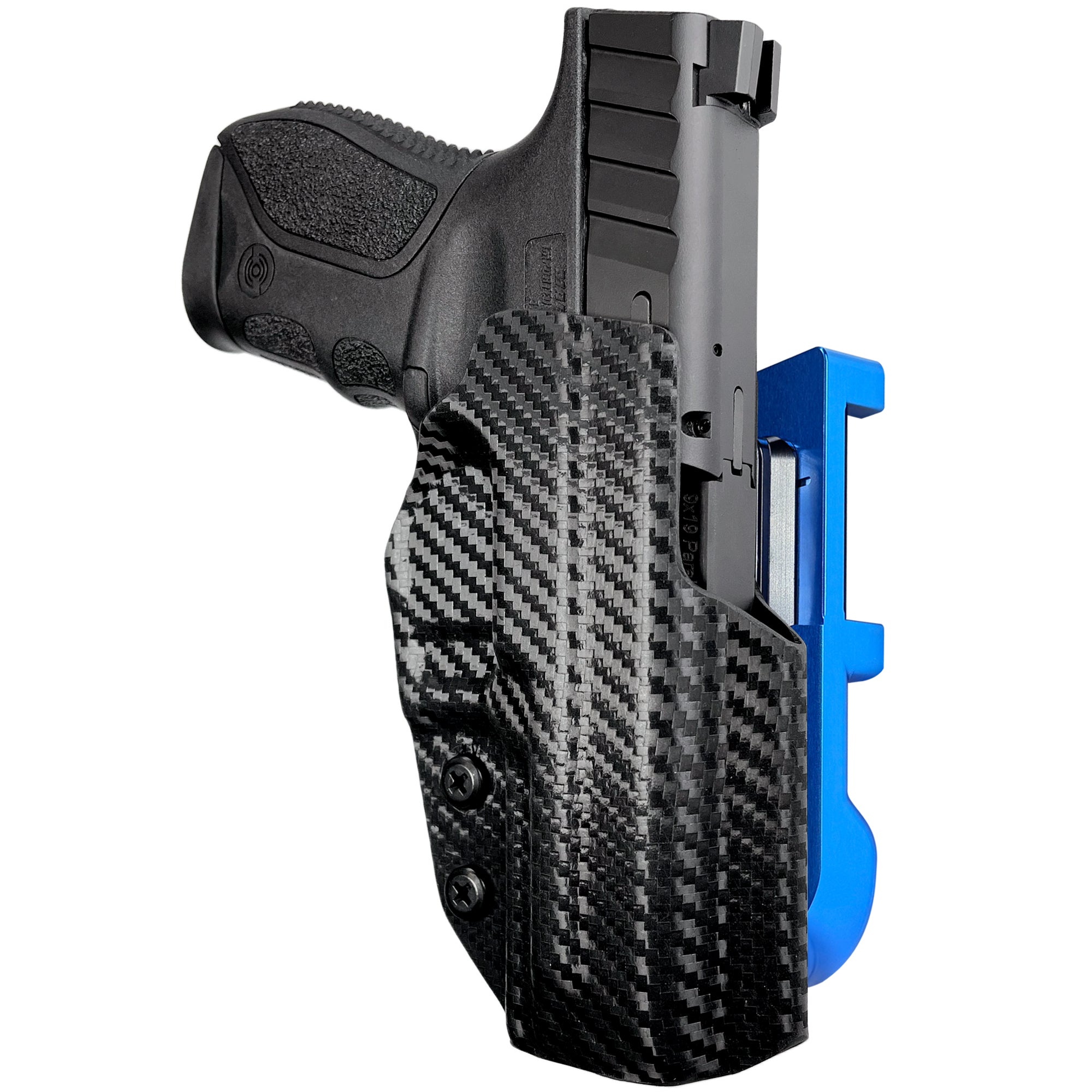 Stoeger STR-9 IDPA Quick Mount Holster with 24K Gold Belt Attachment, Carbon Fiber Holster Shell