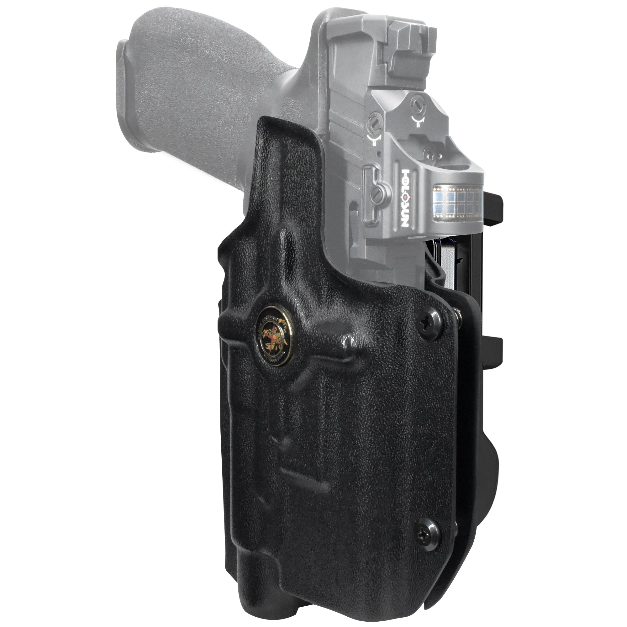 Springfield Prodigy 5in TLR-1 HL IDPA Quick Mount Holster with Black Belt Attachment, Black Holster Shell