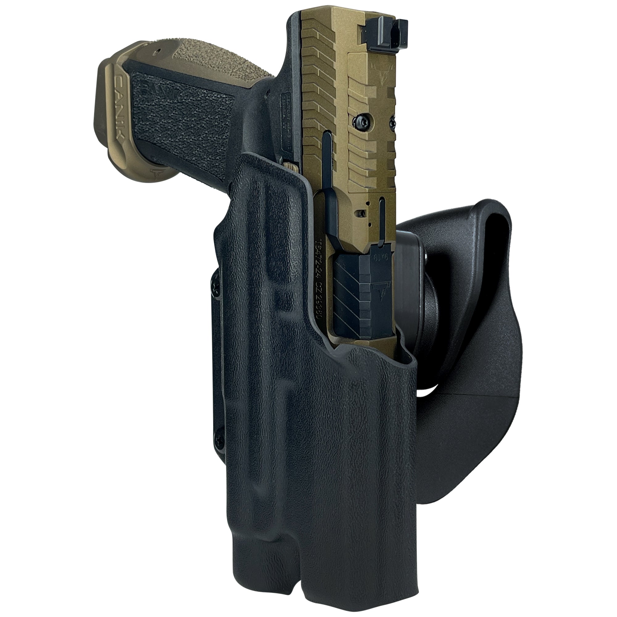 Canik TTI Combat TLR1 OWB Quick Release Paddle Holster in Black