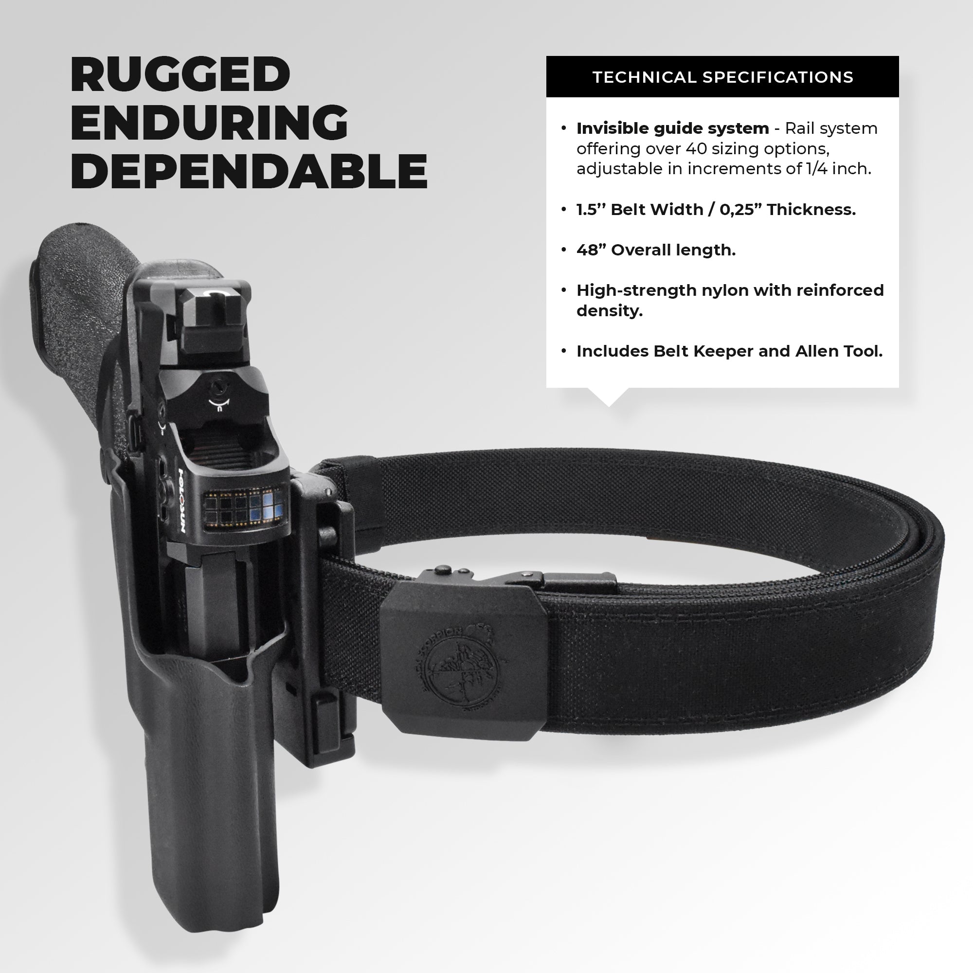 Tactical Gun Belt 1.5''