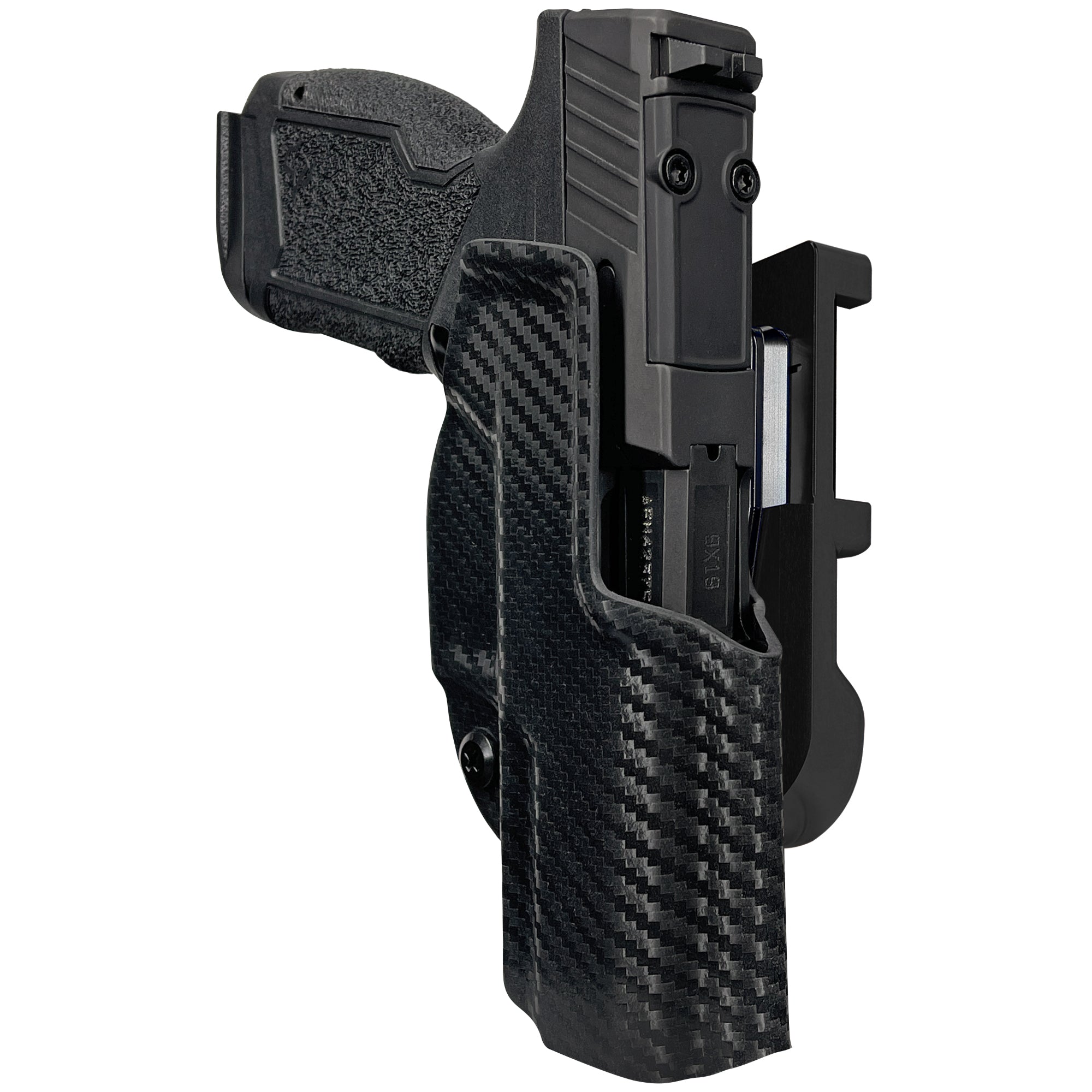 Taurus GX4 Carry TORO IDPA Quick Mount Holster with Black Belt Attachment, Carbon Fiber Holster Shell