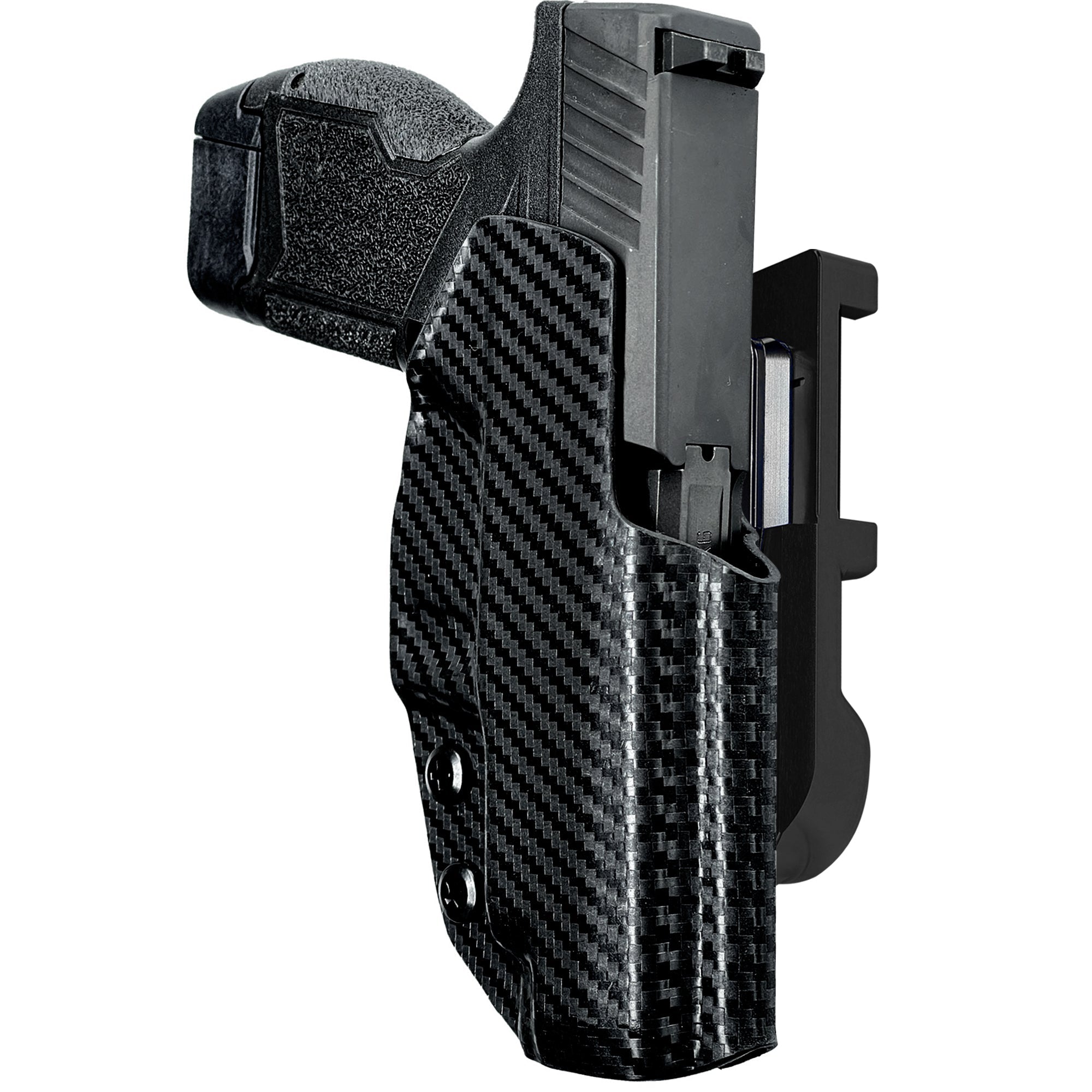 Taurus GX4 IDPA Quick Mount Holster with Black Belt Attachment, Carbon Fiber Holster Shell