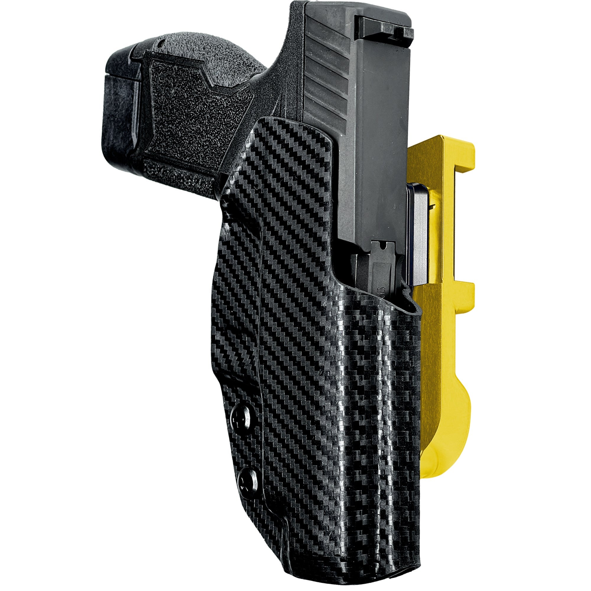 Taurus GX4 IDPA Quick Mount Holster with 24K Gold Belt Attachment, Carbon Fiber Holster Shell