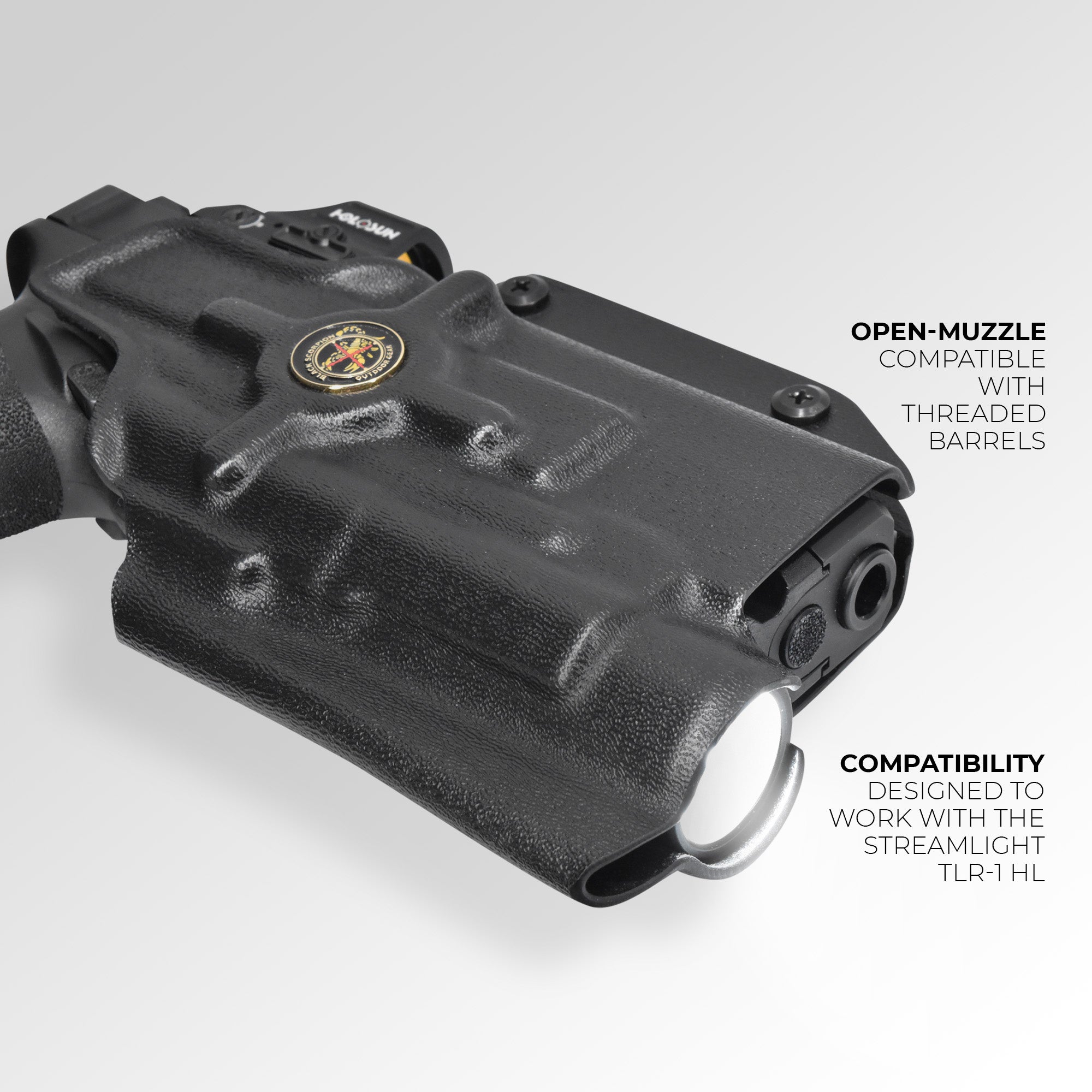 Pro Ball Joint Holster for Glock 17, 22, 44, 45 w/ Streamlight TLR-1 HL