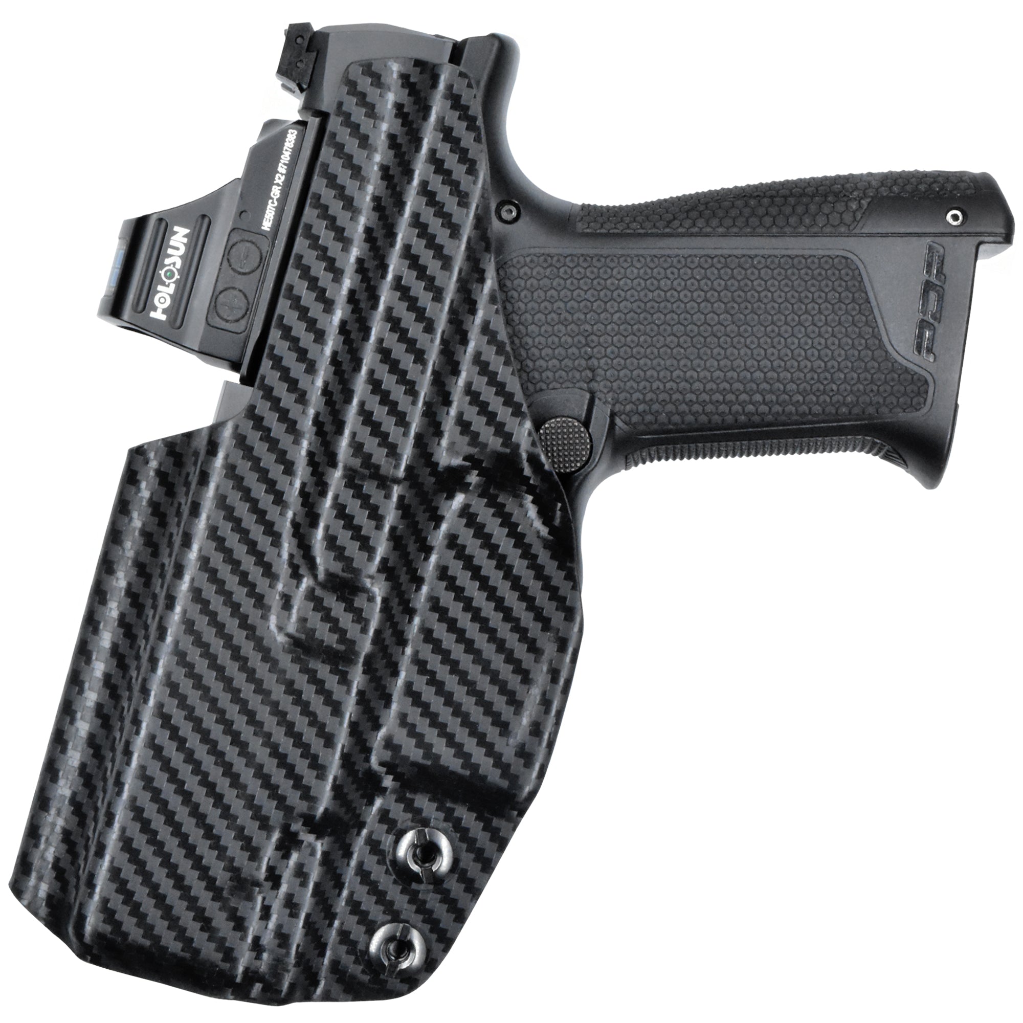 Walther PDP F 3.5in Inside the Waistband Holster in Carbon Fiber - Rear