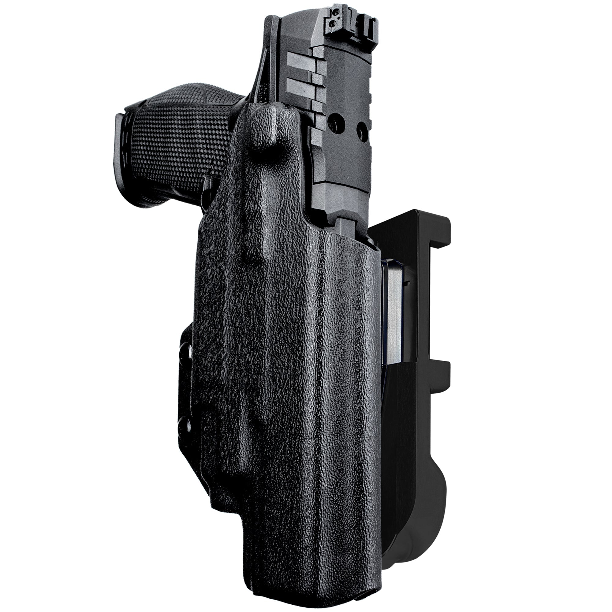 Walther PDP 5'' TLR-7/8 IDPA Quick Mount Holster with Black Belt Attachment, Black Holster Shell