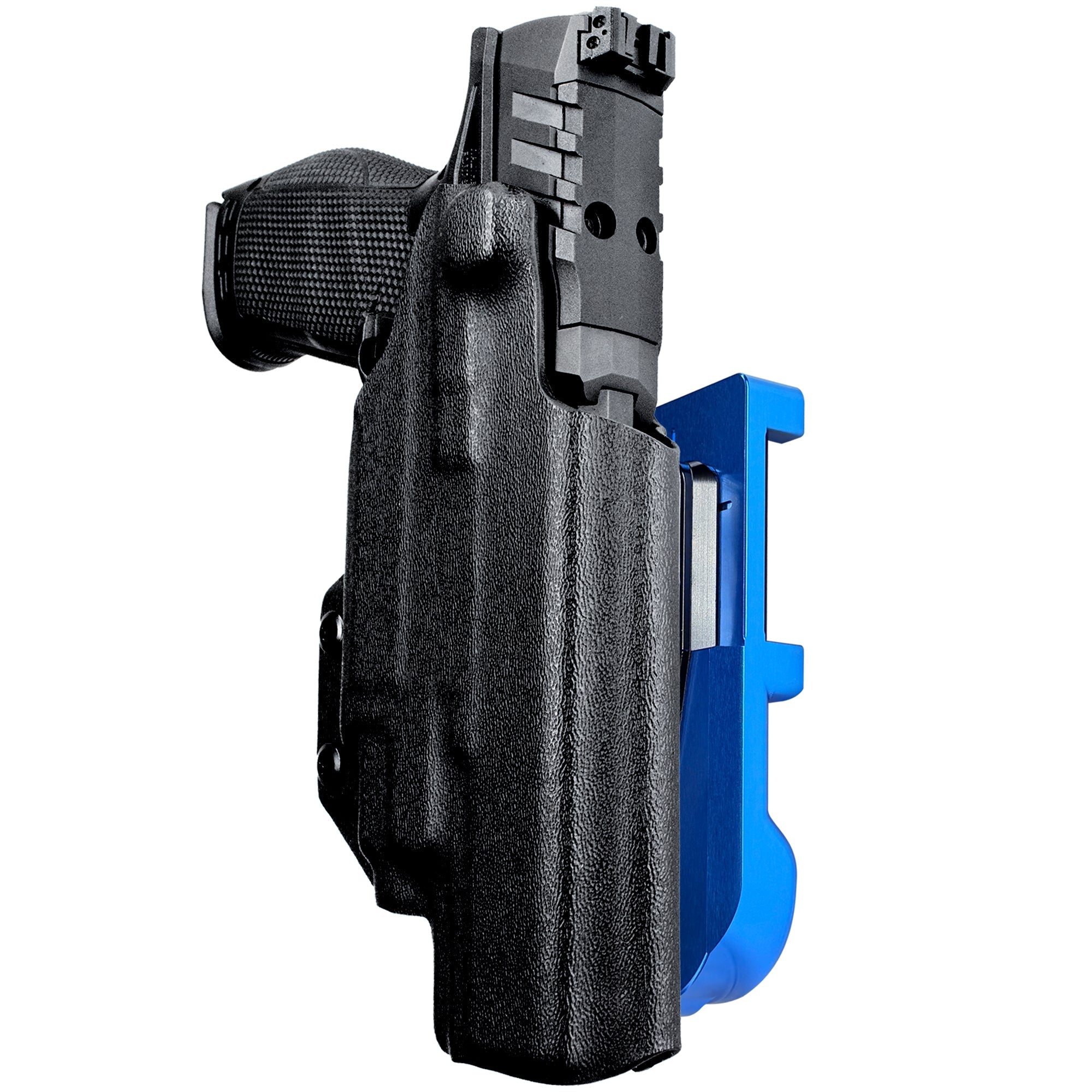 Walther PDP 5'' TLR-7/8 IDPA Quick Mount Holster with Blue Belt Attachment, Black Holster Shell