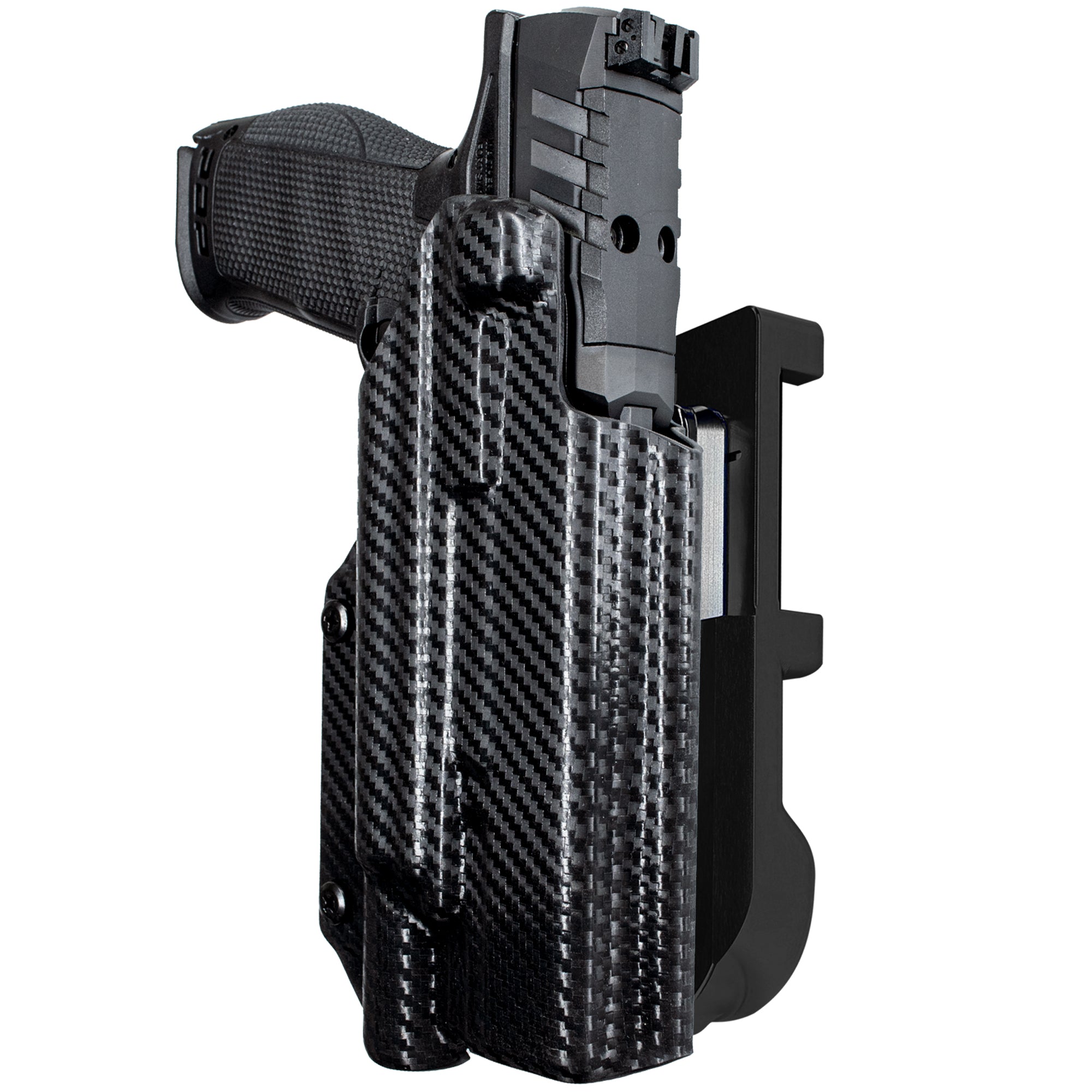 Walther PDP 5'' X300U-A IDPA Quick Mount Holster with Black Belt Attachment, Carbon Fiber Holster Shell