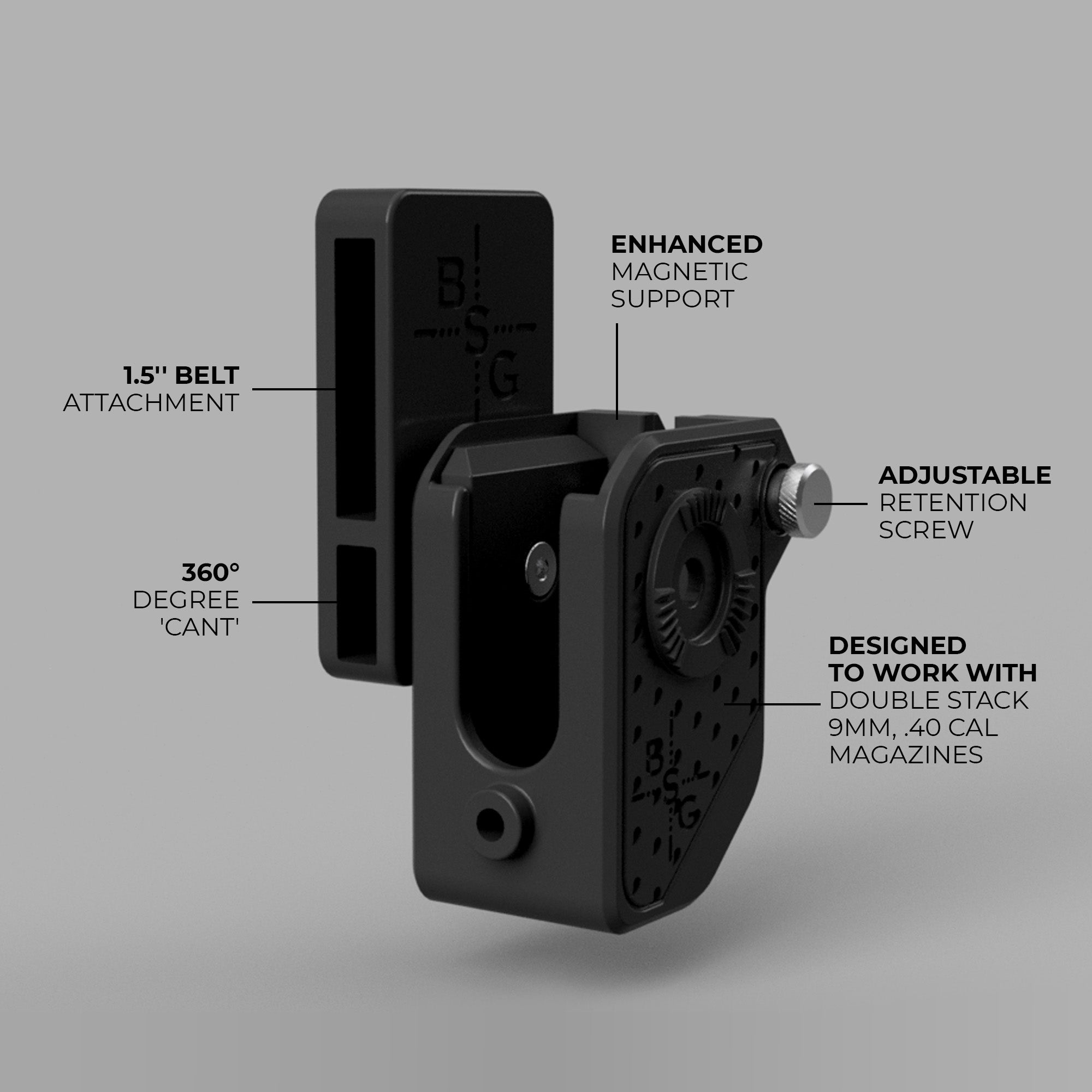 Ambi Magnetic Double Stack Magazine Pouch