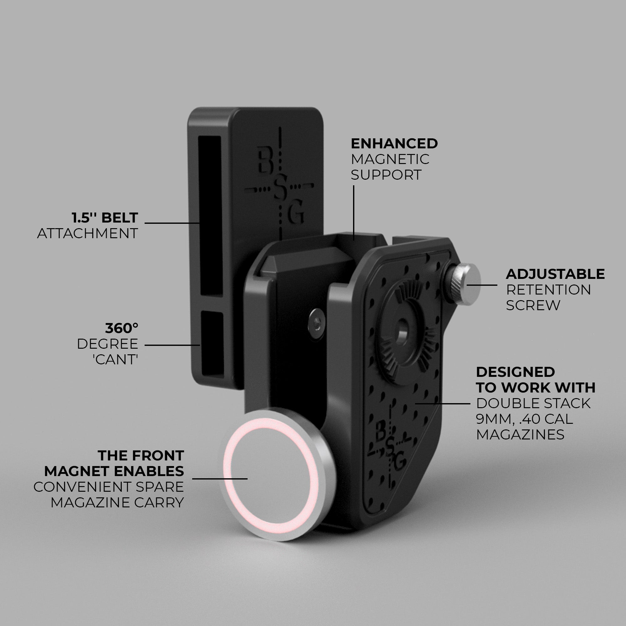 Ambi Dual Magnetic Double Stack Magazine Pouch