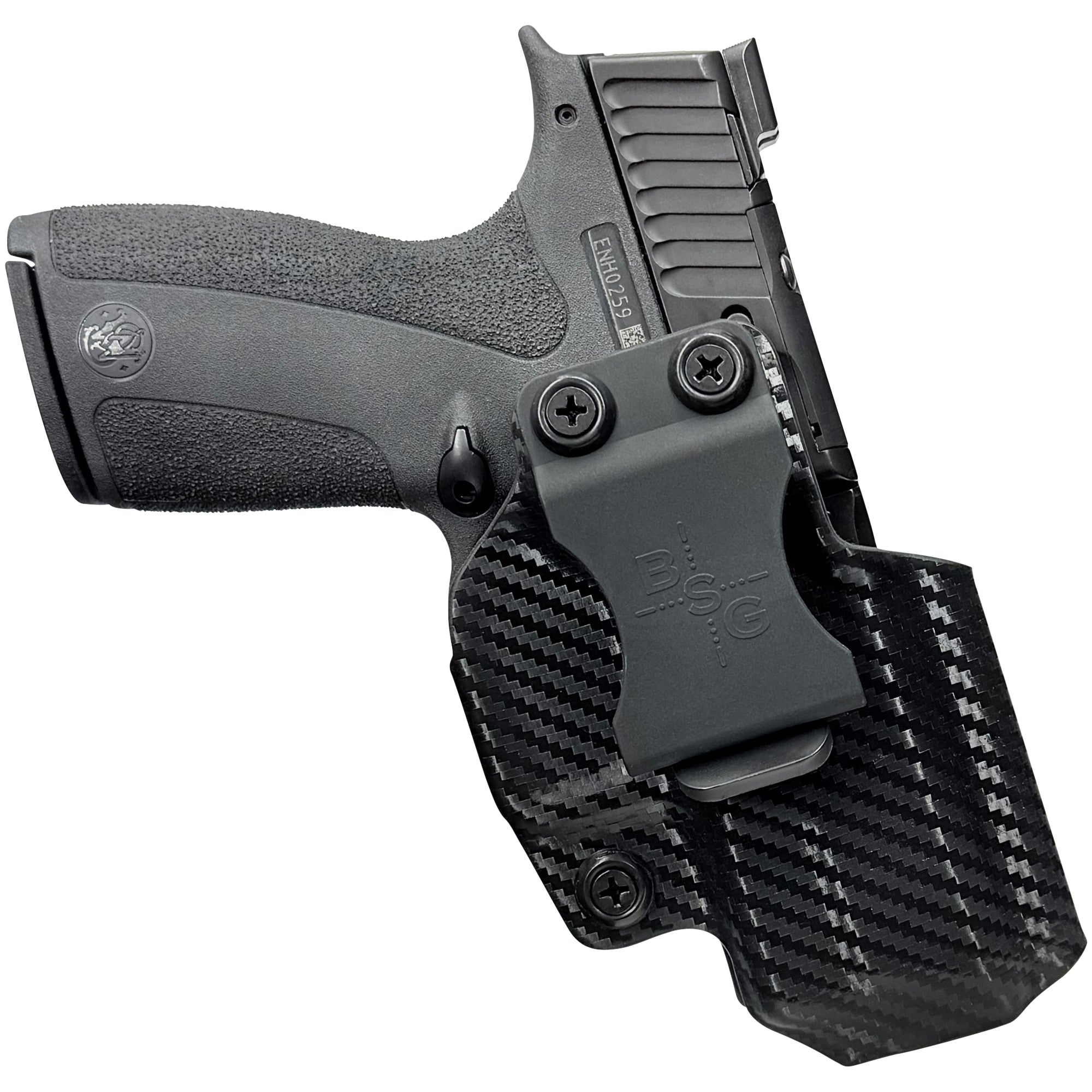 S&W M&P Shield X Inside the Waistband Holster in Carbon Fiber - Front