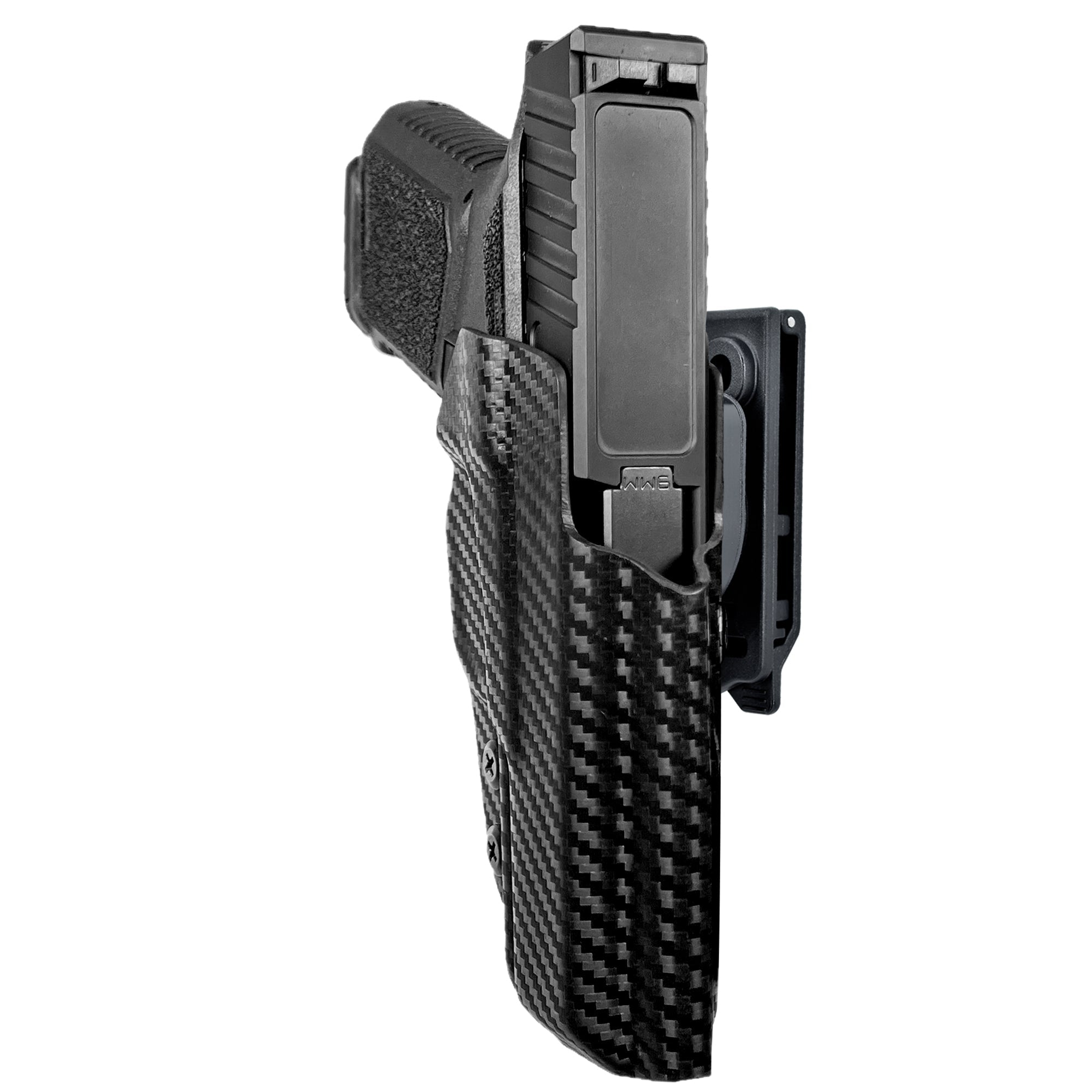OWB Quick Release IDPA Holster in Carbon Fiber