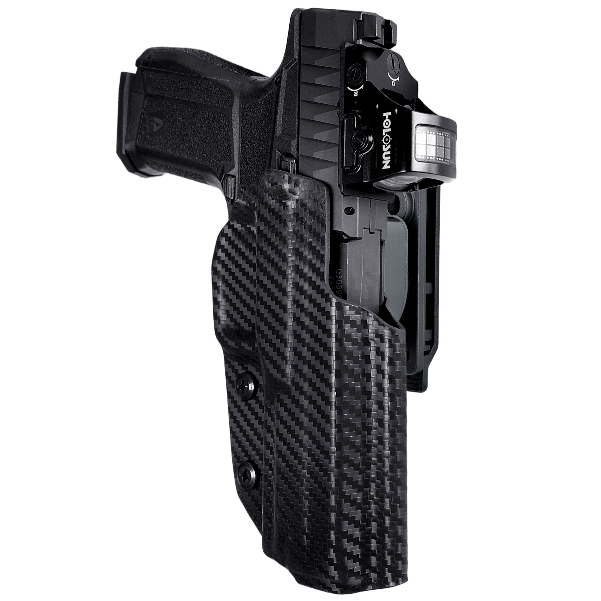 OWB Quick Release IDPA Holster in Carbon Fiber