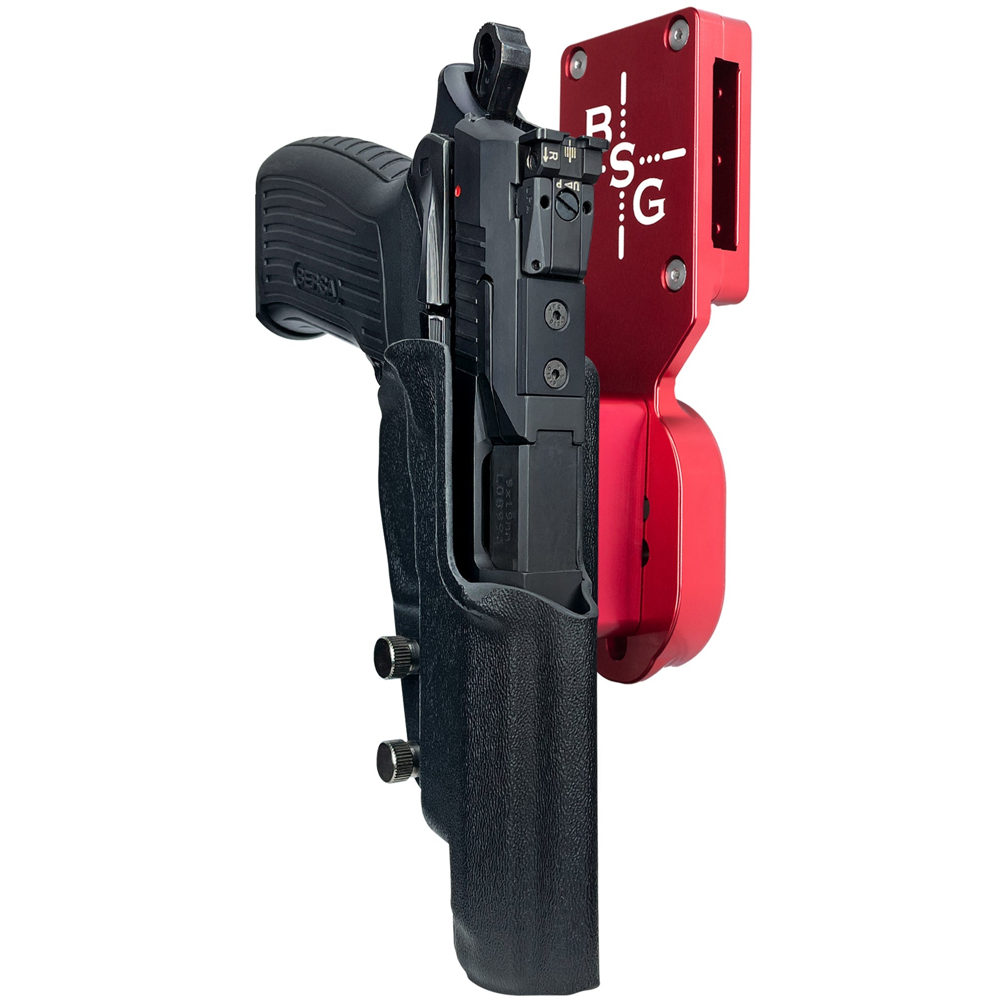 Bersa TPR9 XT Pro Heavy Duty Competition Holster in Red / Black