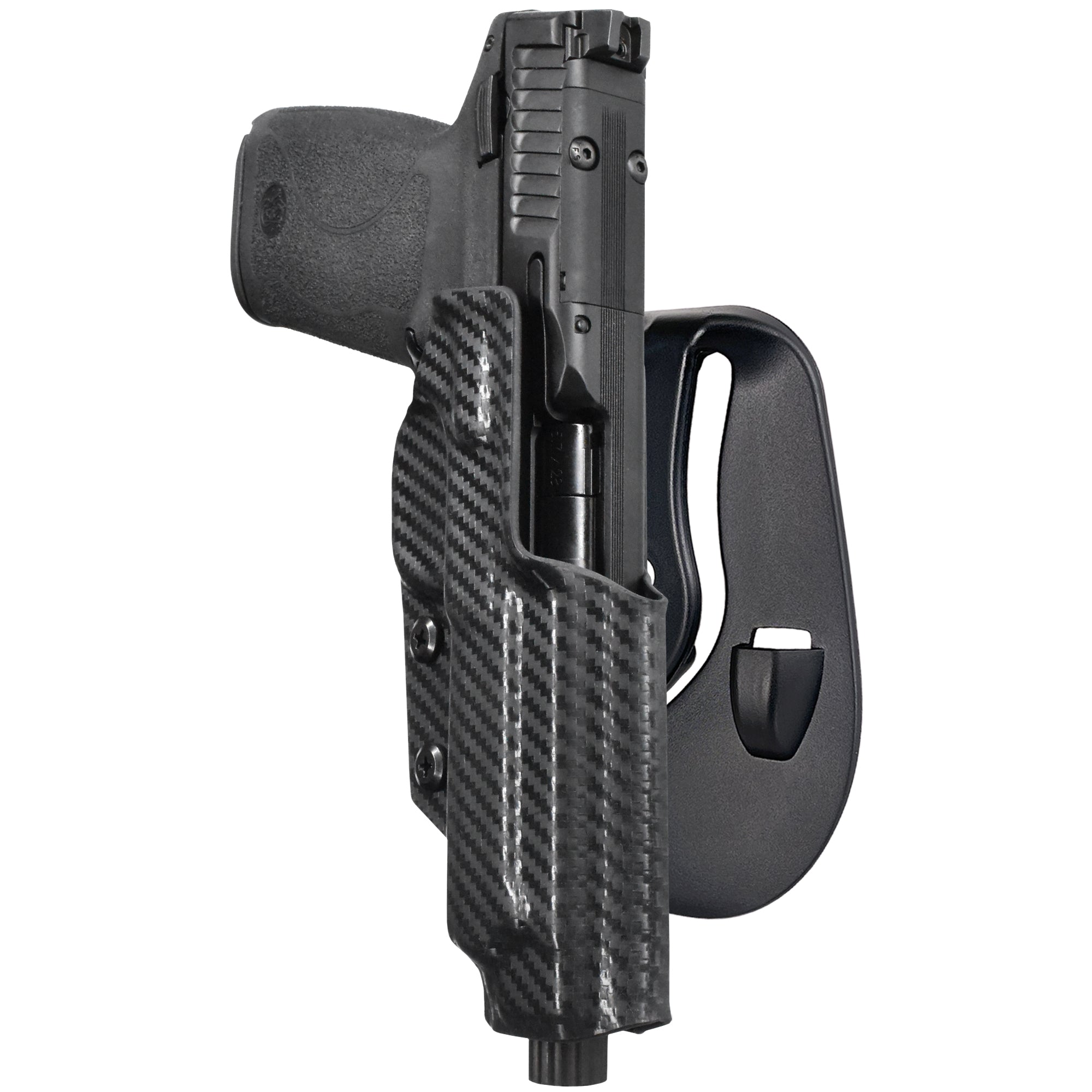 Smith and Wesson M&P 5.7 OWB Paddle Holster in Carbon Fiber