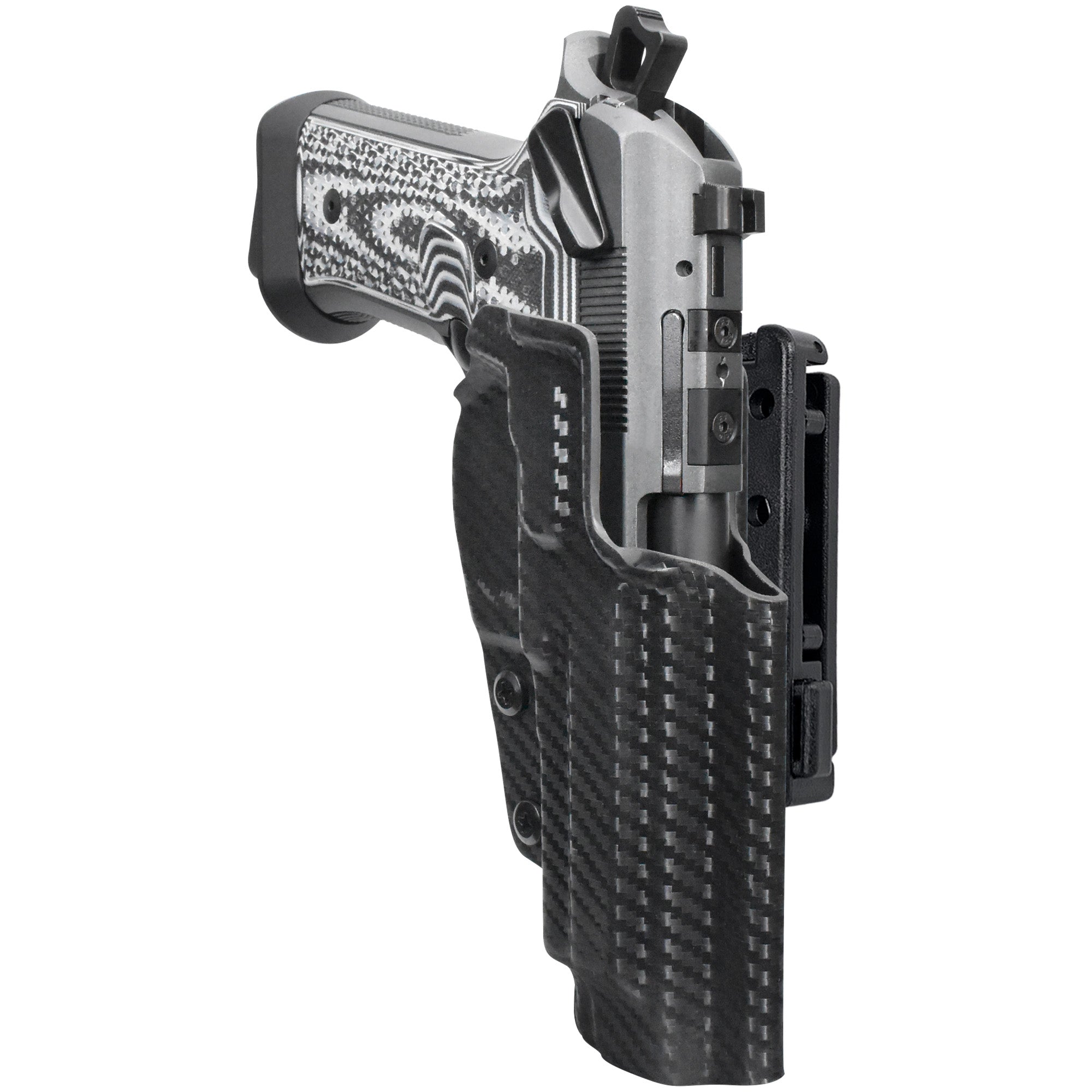 Beretta 92XI Pro IDPA Competition Holster in Carbon Fiber