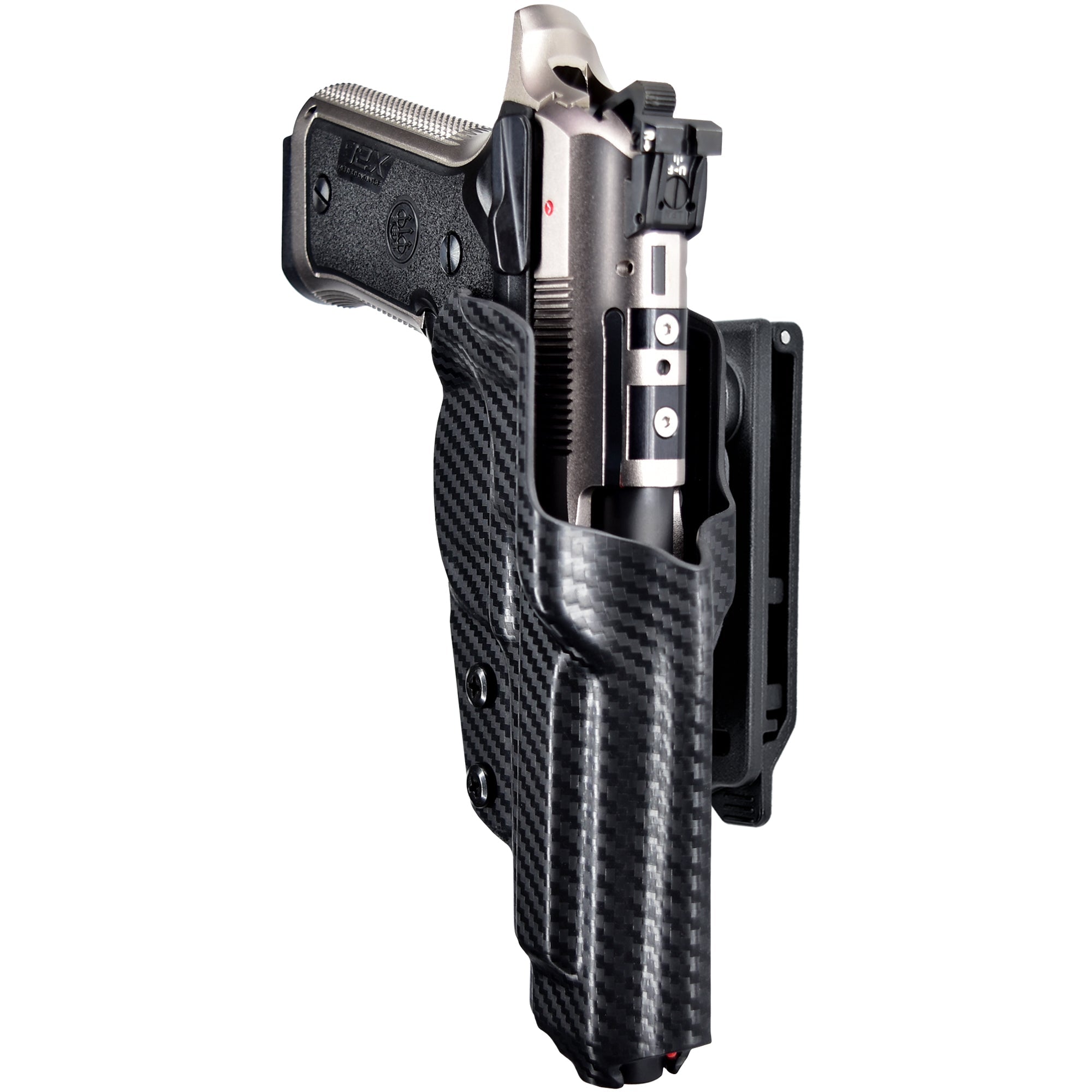 OWB Quick Release IDPA Holster in Carbon Fiber