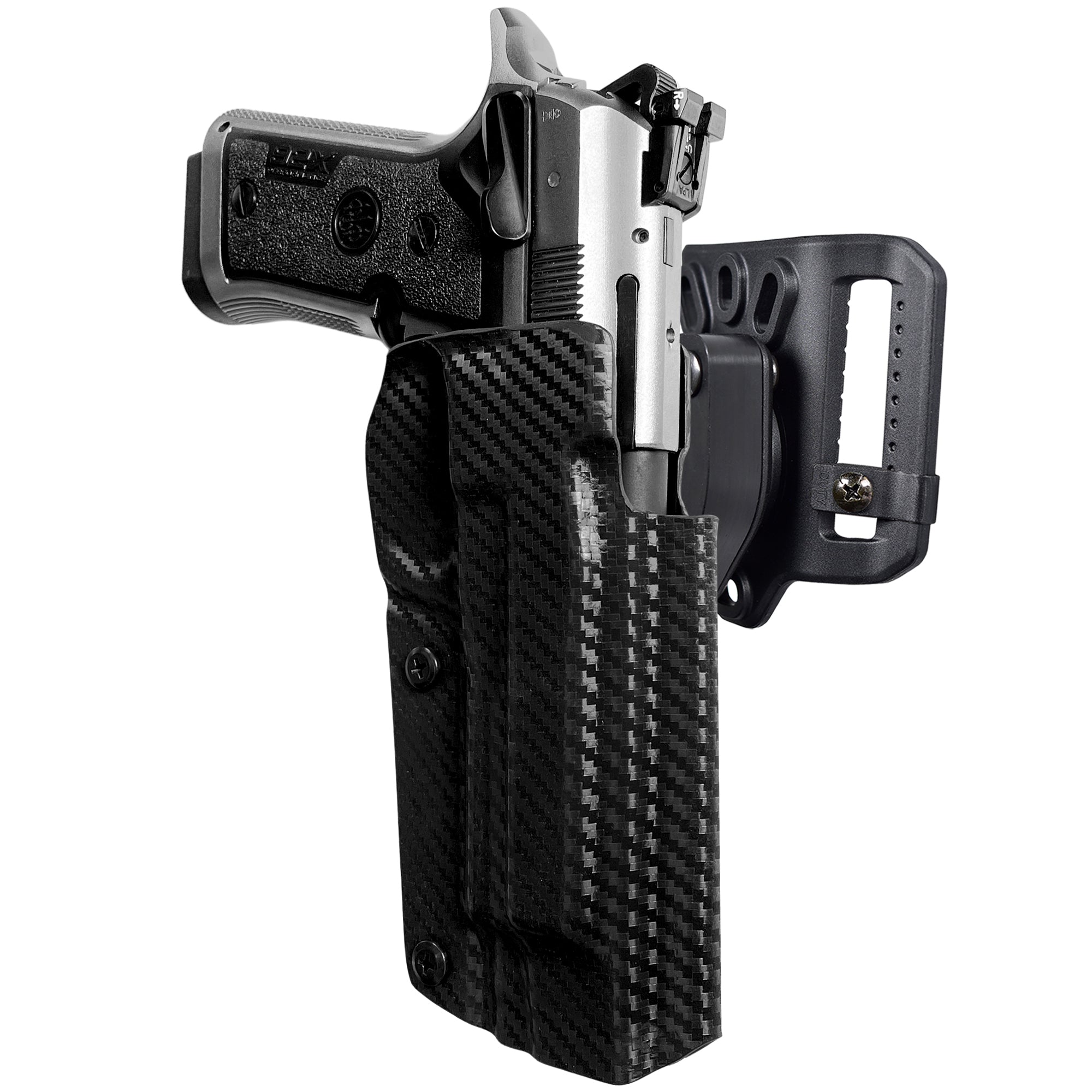Quick Release Belt Loop Holster in Carbon Fiber