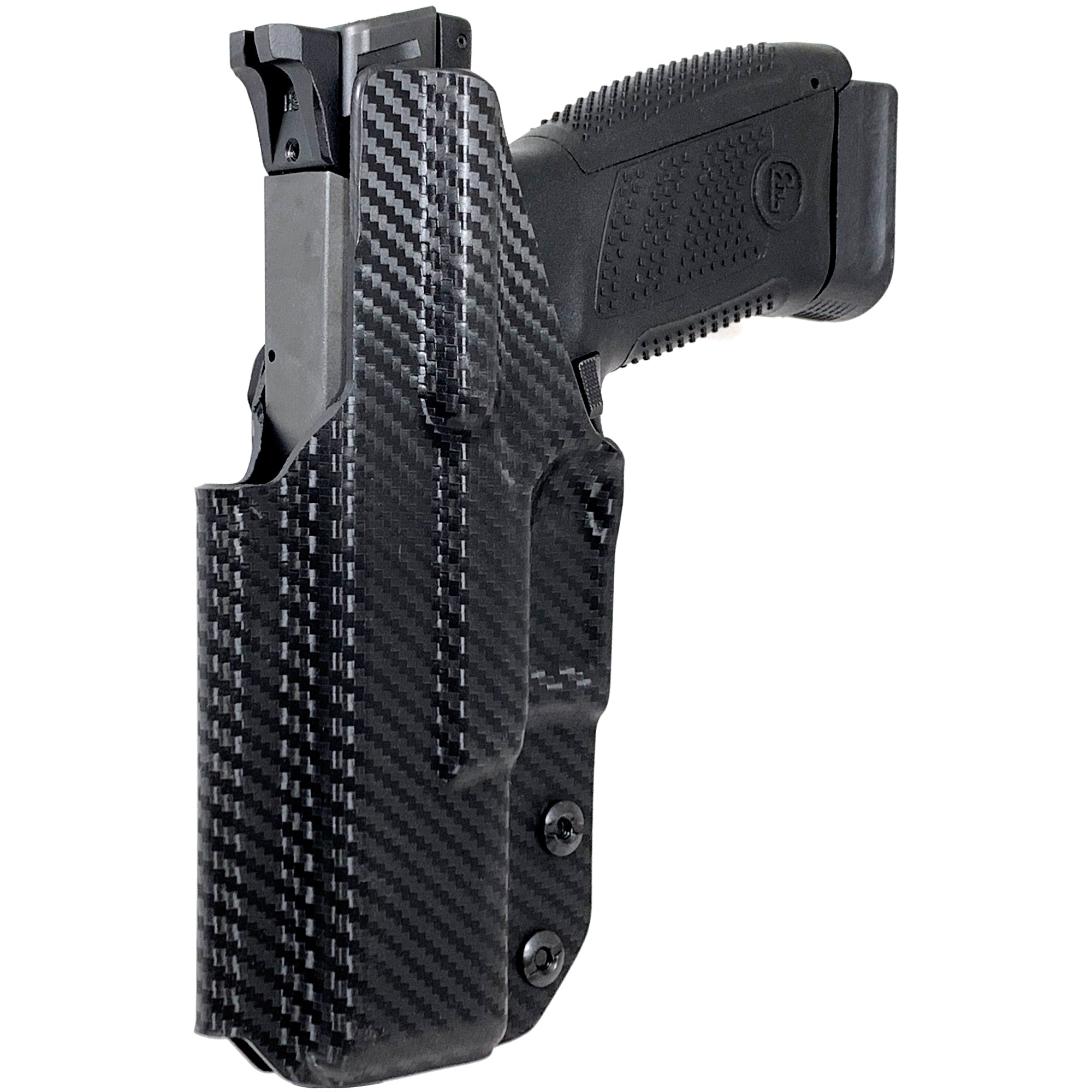CZ P10C Inside the Waistband Holster in Carbon Fiber - Rear