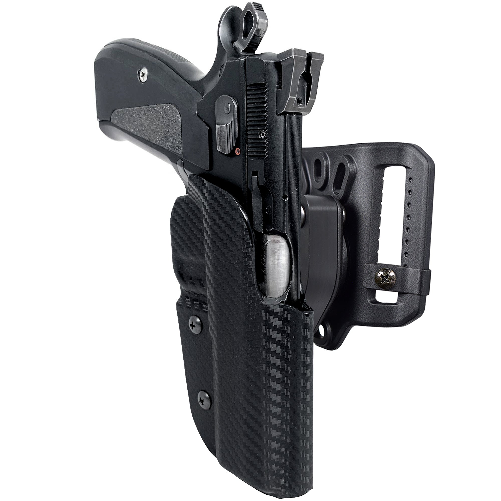 Quick Release Belt Loop Holster in Carbon Fiber