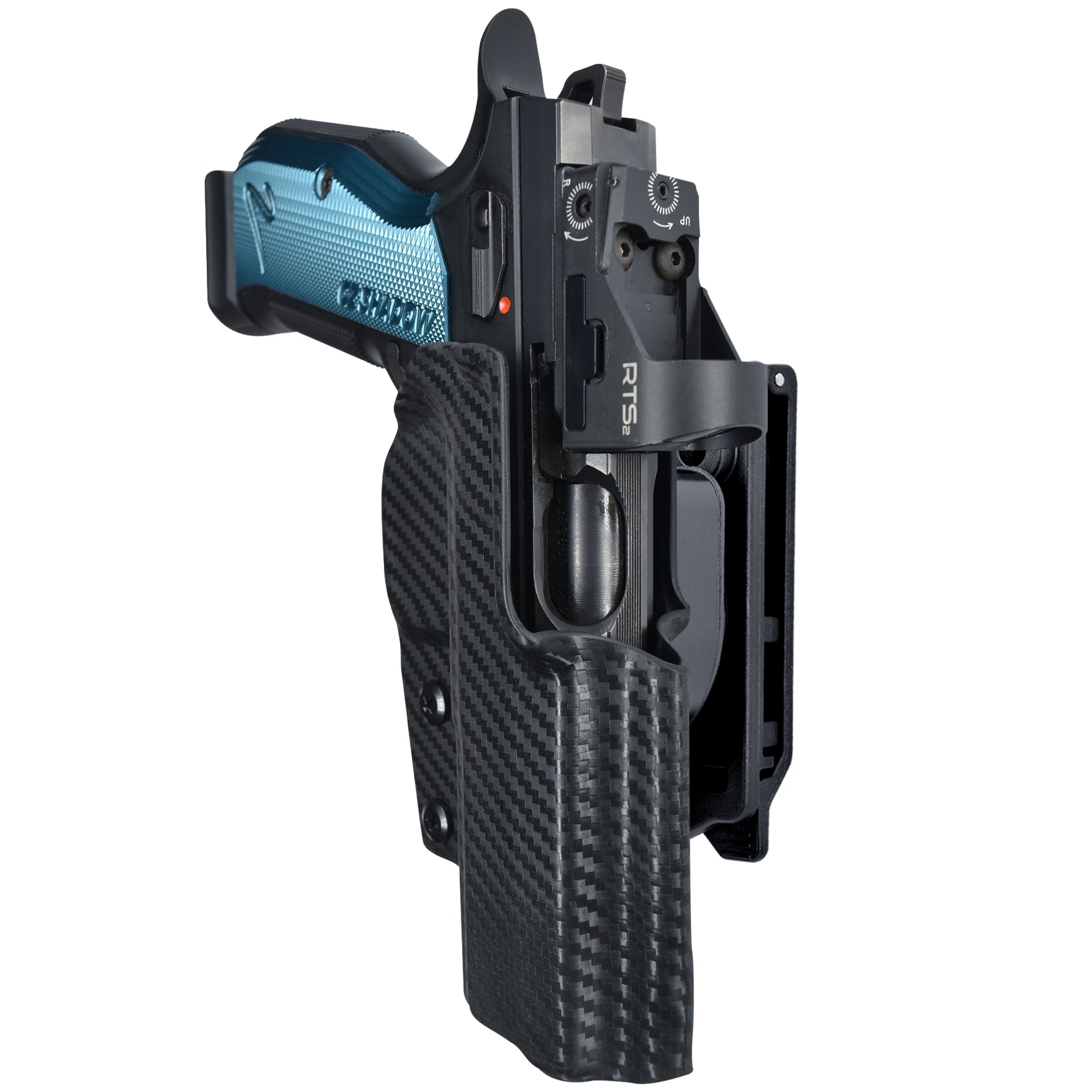 OWB Quick Release IDPA Holster in Carbon Fiber