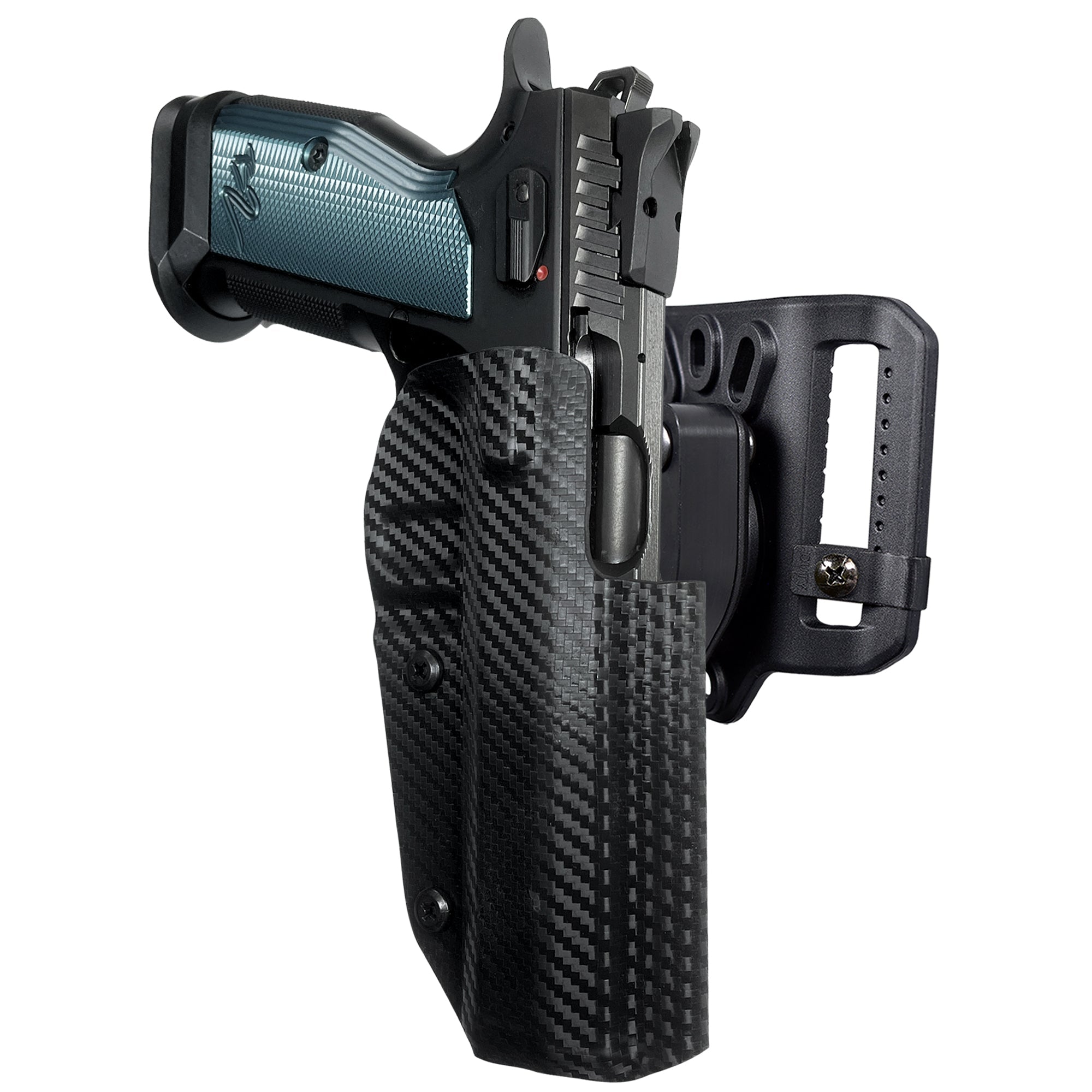 Quick Release Belt Loop Holster in Carbon Fiber