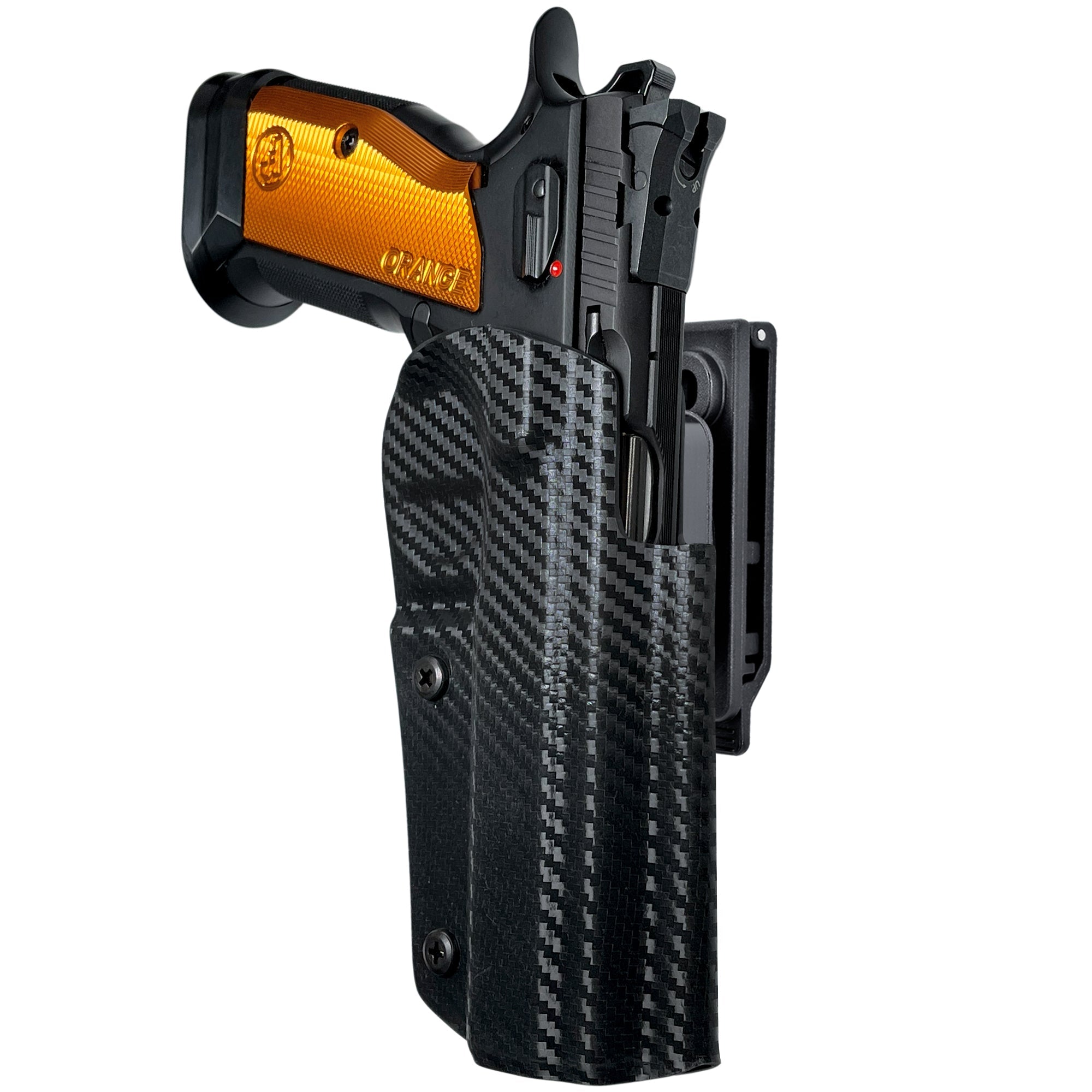 OWB Quick Release IDPA Holster in Carbon Fiber