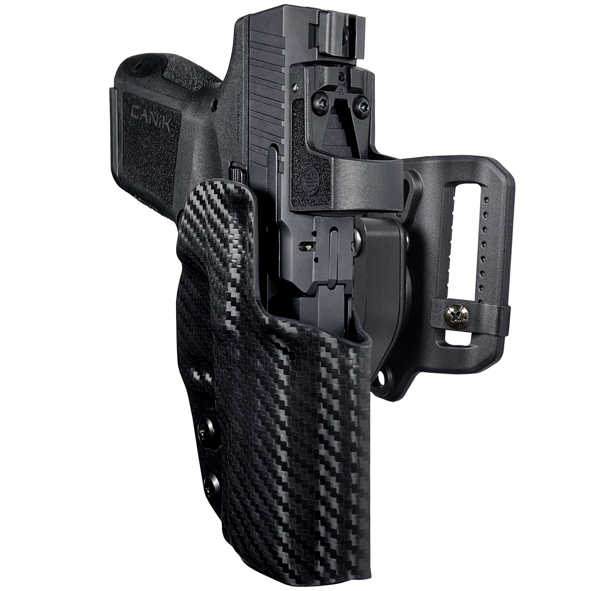 Quick Release Belt Loop Holster in Carbon Fiber
