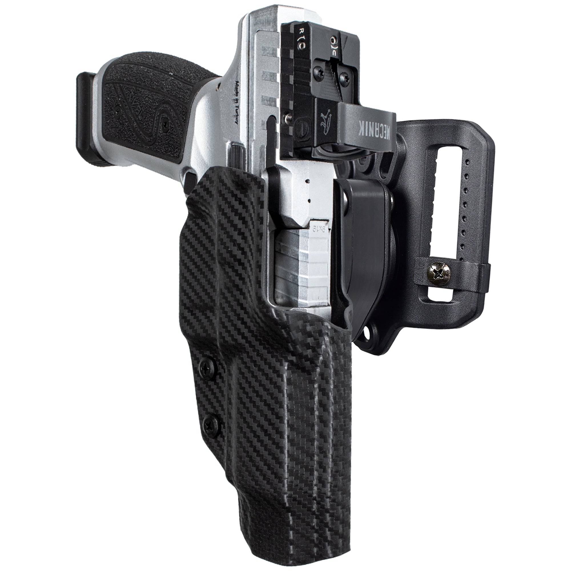 Quick Release Belt Loop Holster in Carbon Fiber