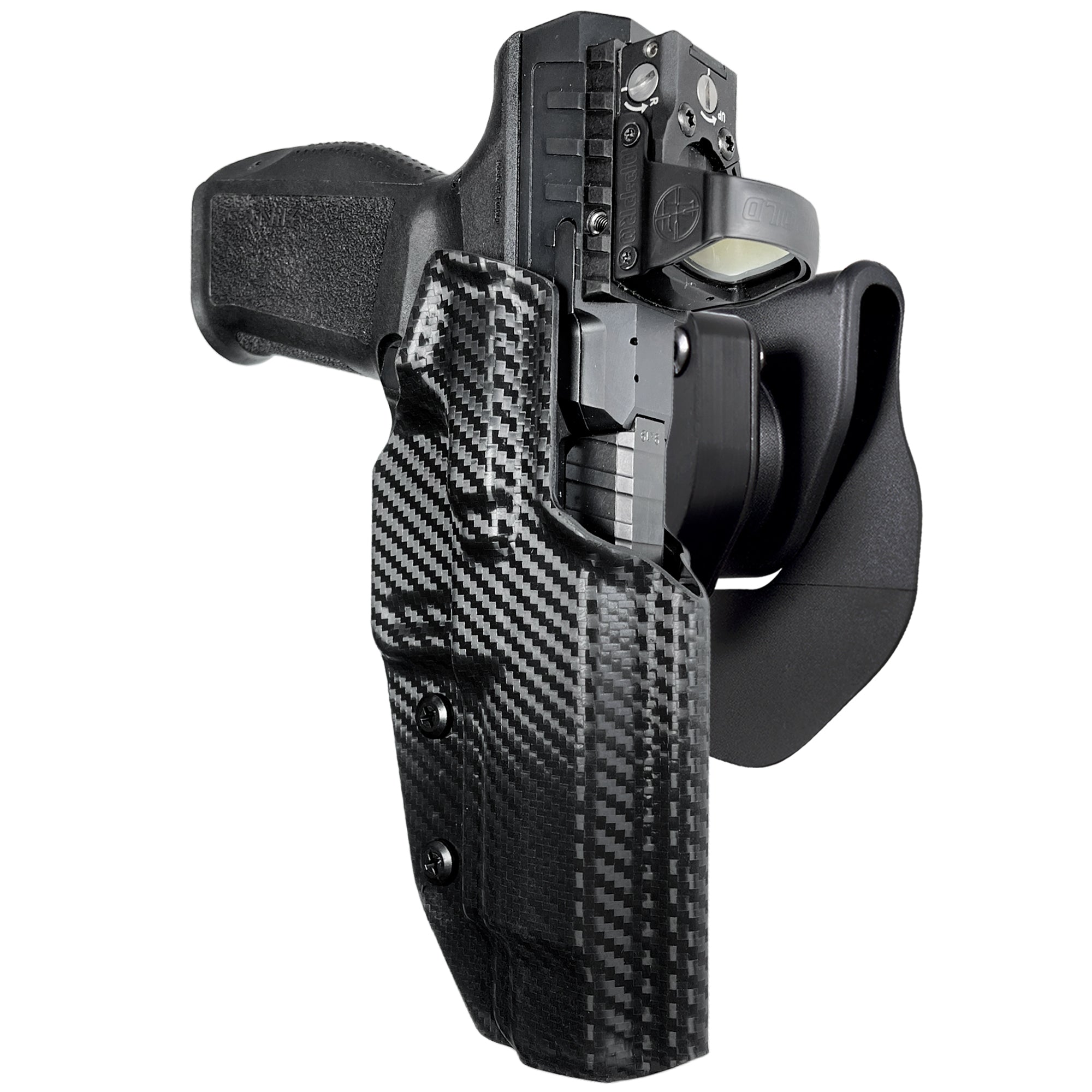 OWB Quick Release Paddle Holster in Carbon Fiber