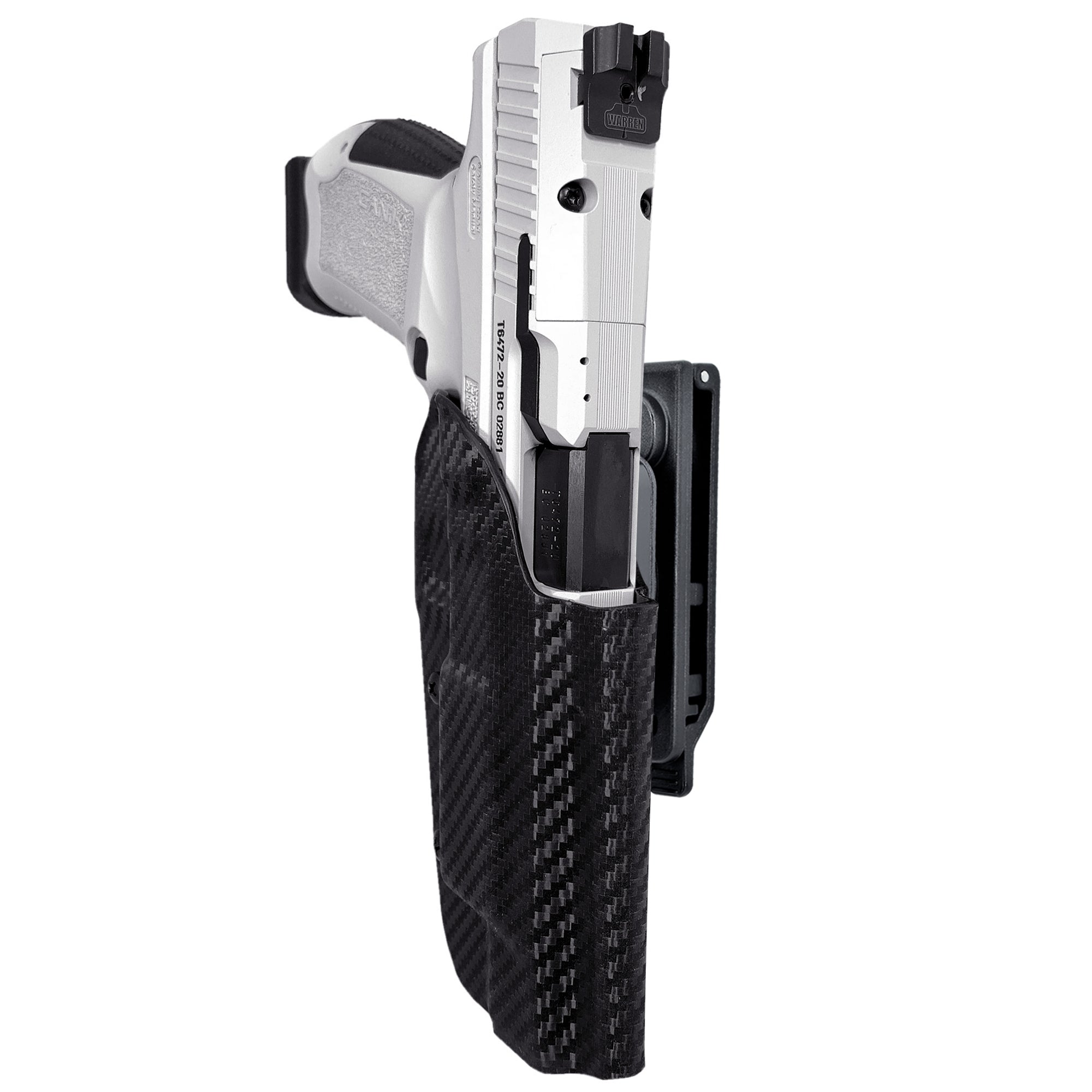 OWB Quick Release IDPA Holster in Carbon Fiber