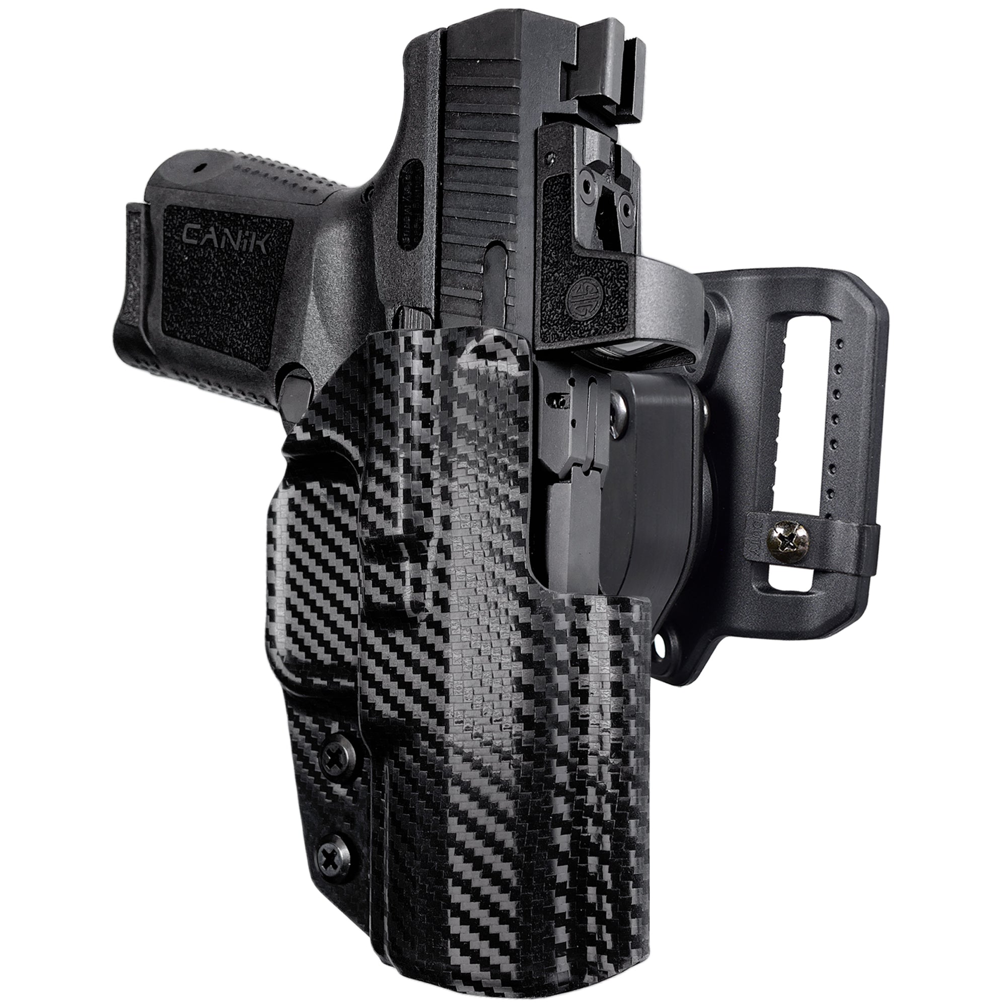 Quick Release Belt Loop Holster in Carbon Fiber