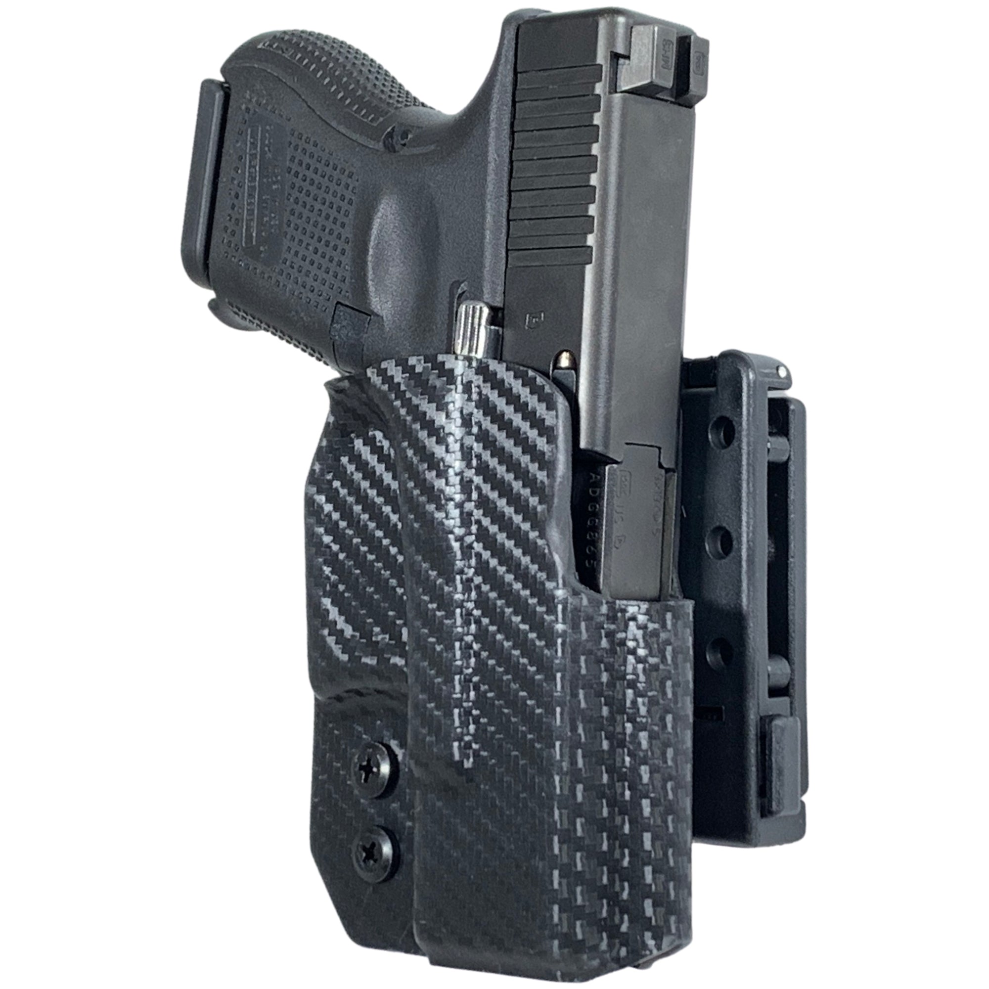 Glock 26, 27, 33 Pro IDPA Competition Holster in Carbon Fiber