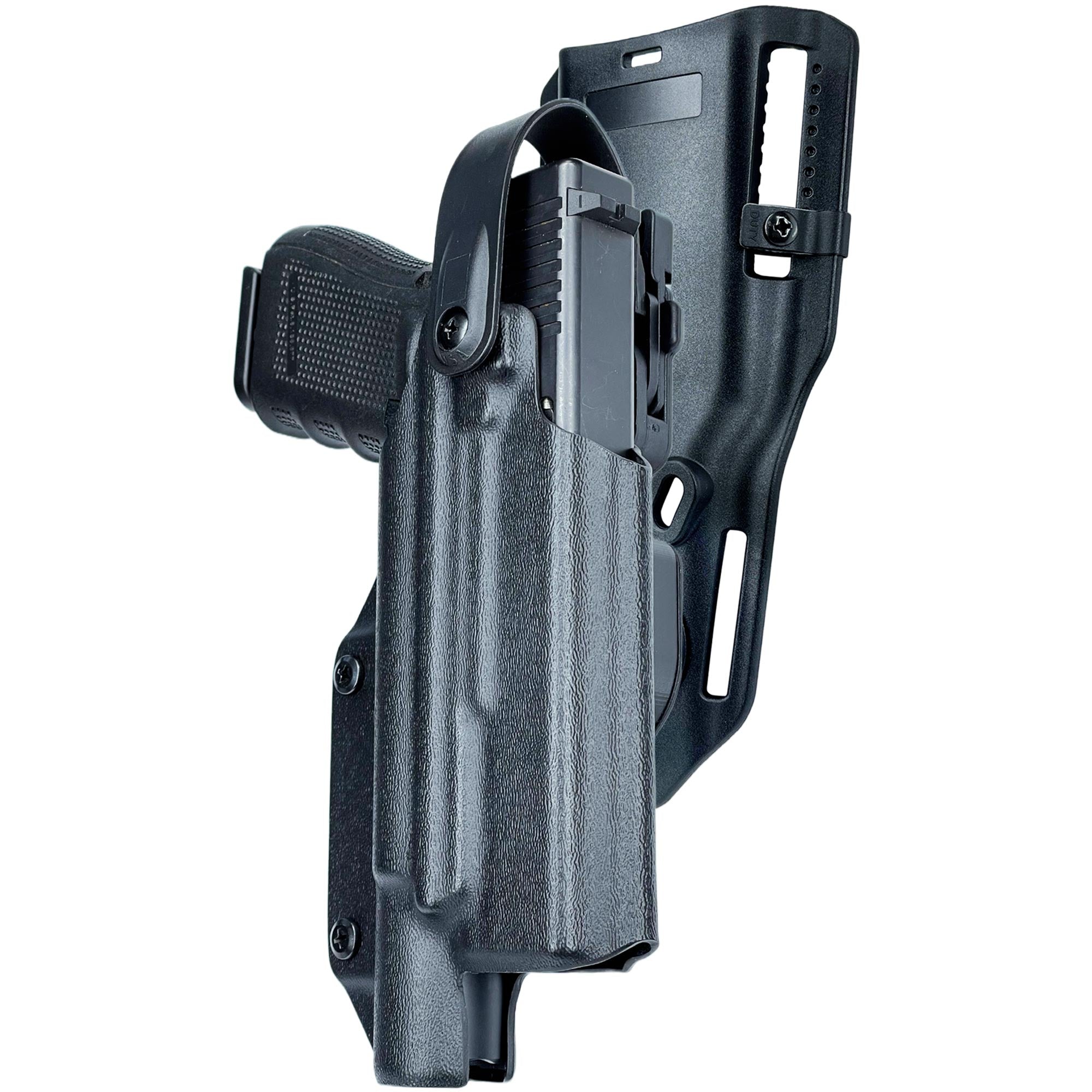 Glock 17, 19, 19X, 22, 31, 44, 45 w/ X300 Level II Duty Drop & Offset Holster
