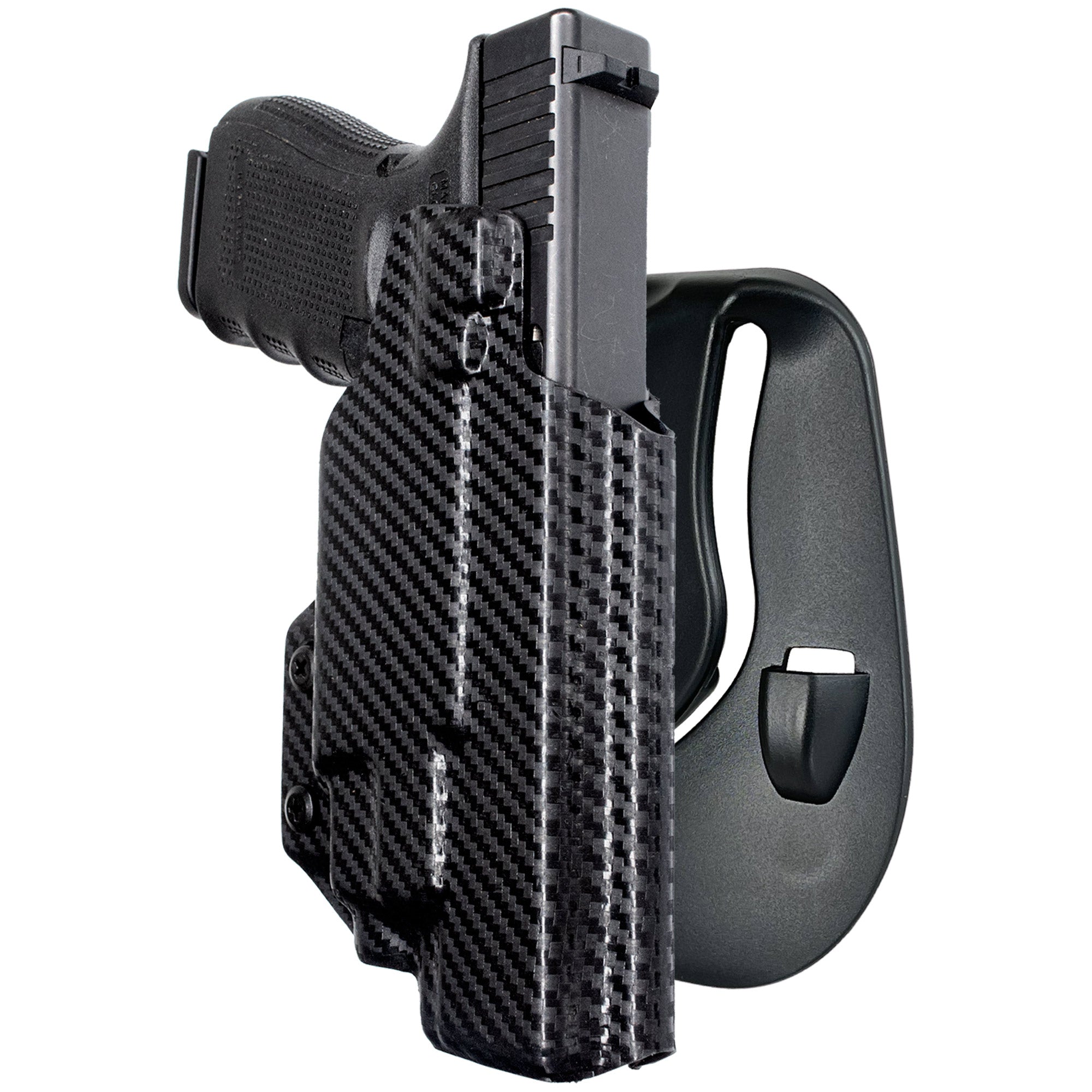 Glock 17, 19,19X, 22, 31, 44, 45 w/ Streamlight TLR7-A/TLR-8AG OWB Paddle Holster