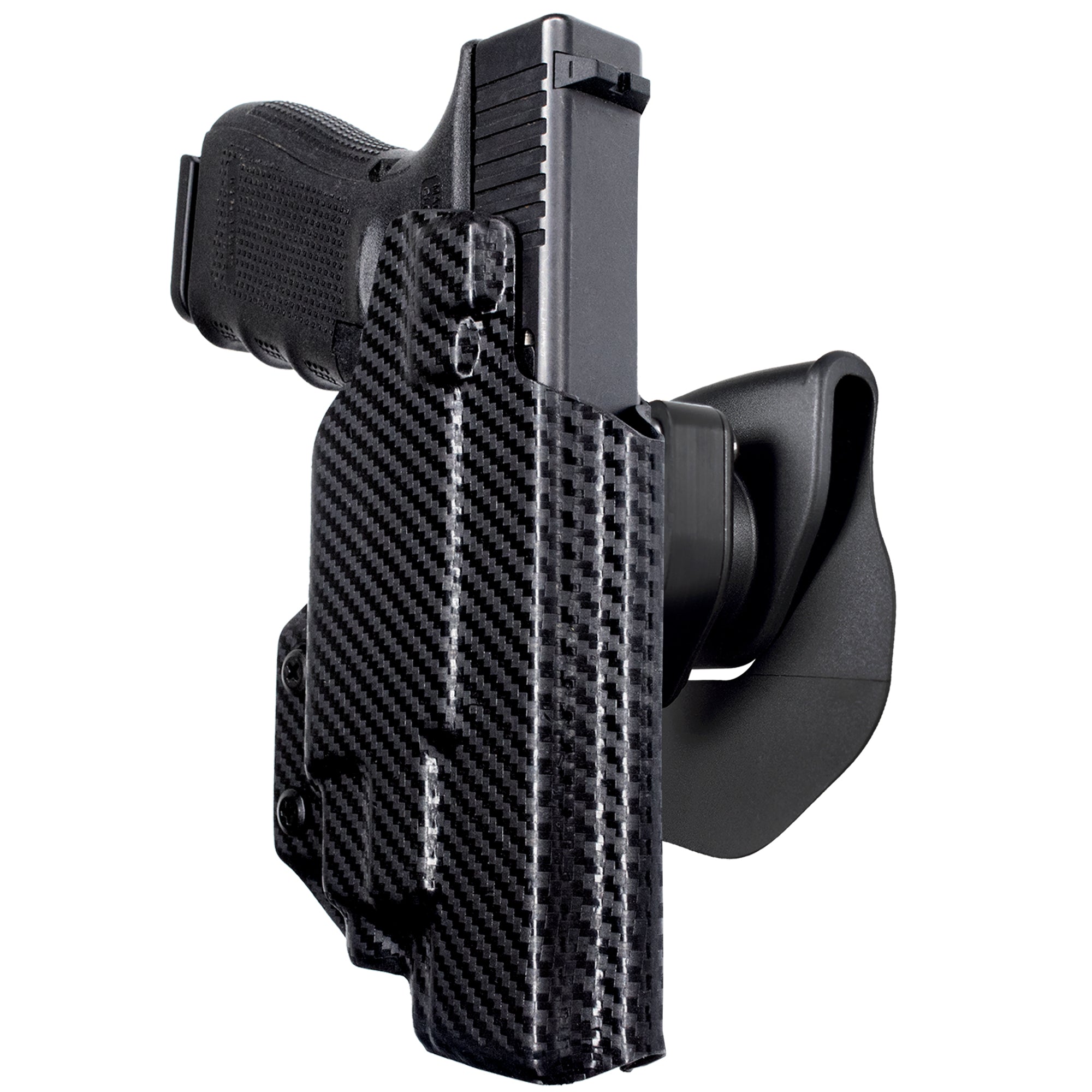 OWB Quick Release Paddle Holster in Carbon Fiber