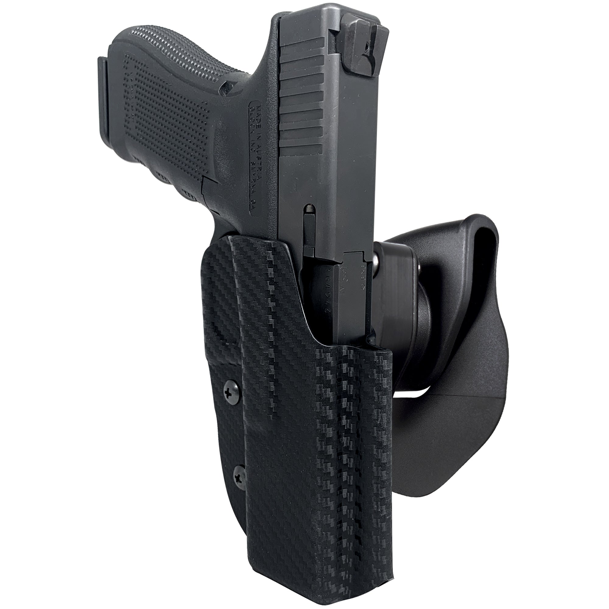 OWB Quick Release Paddle Holster in Carbon Fiber