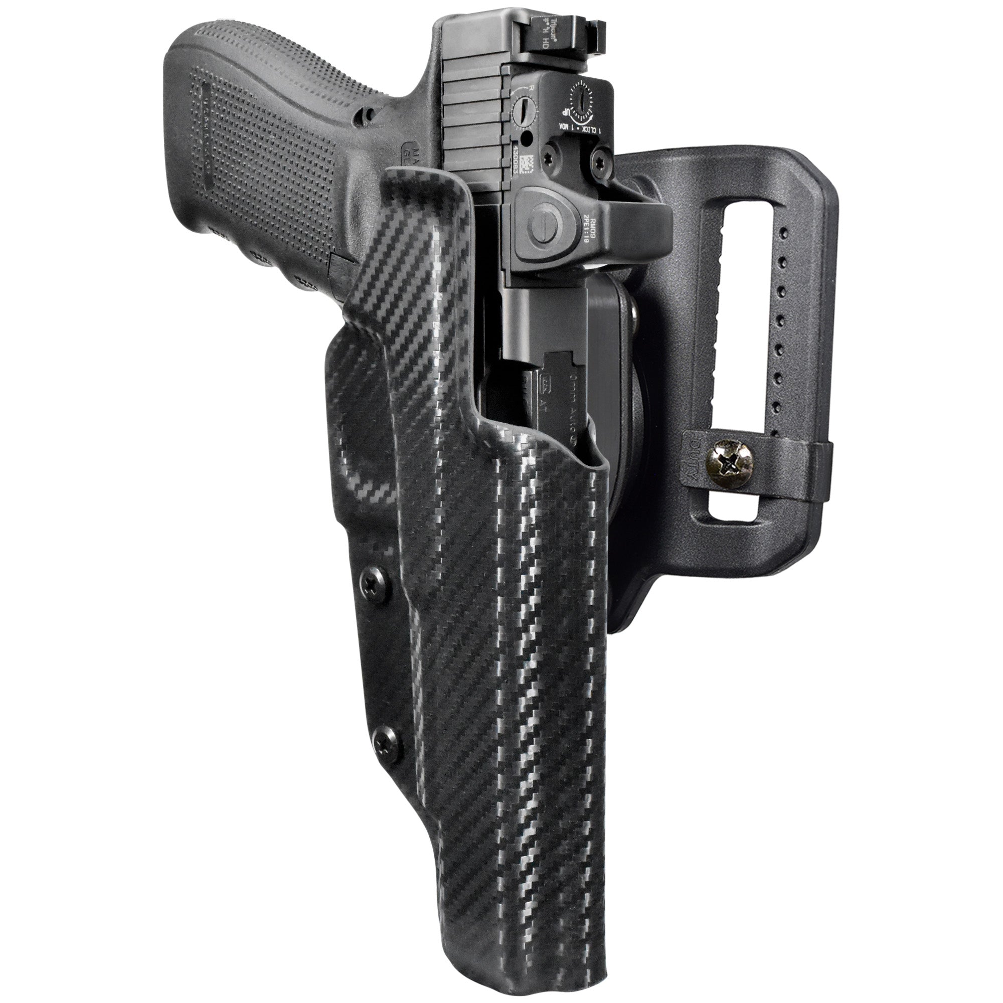 Quick Release Belt Loop Holster in Carbon Fiber