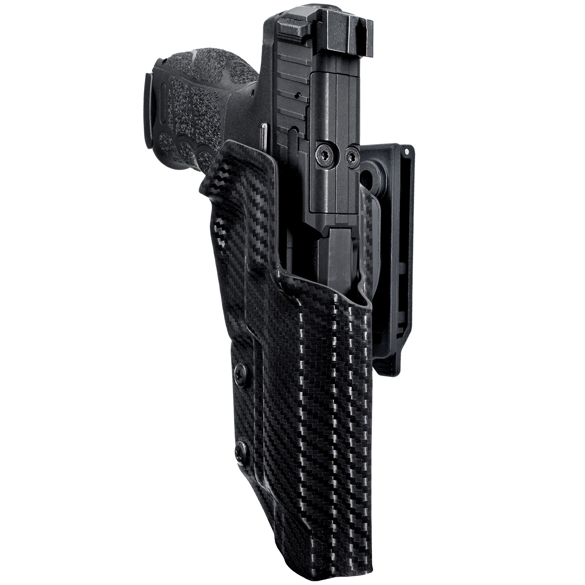 OWB Quick Release IDPA Holster in Carbon Fiber