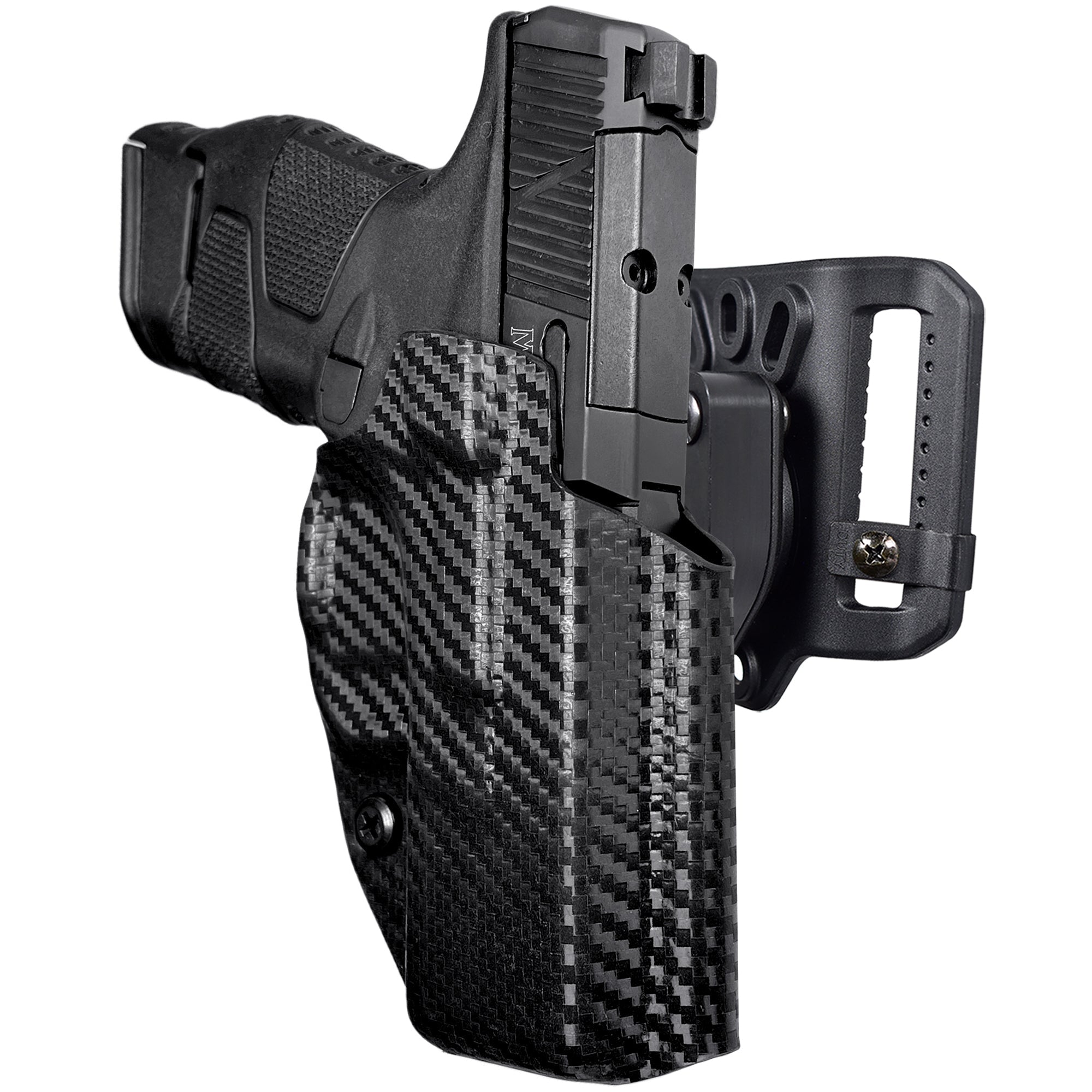 Quick Release Belt Loop Holster in Carbon Fiber